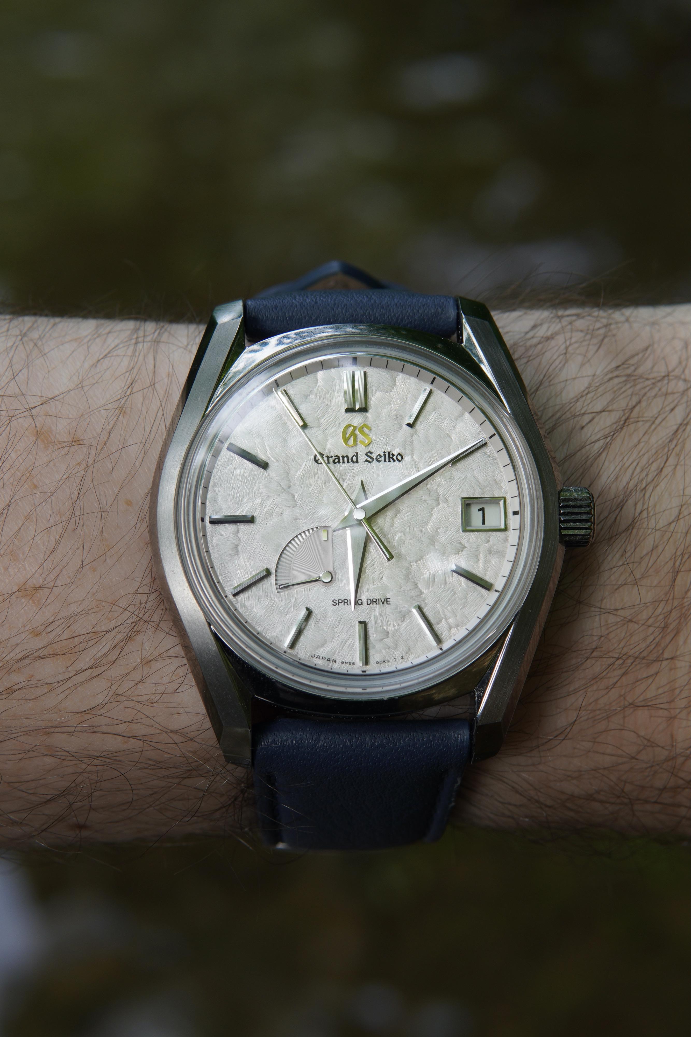 [Grand Seiko] SBGA413 on a Blue Leather Strap r/Watches
