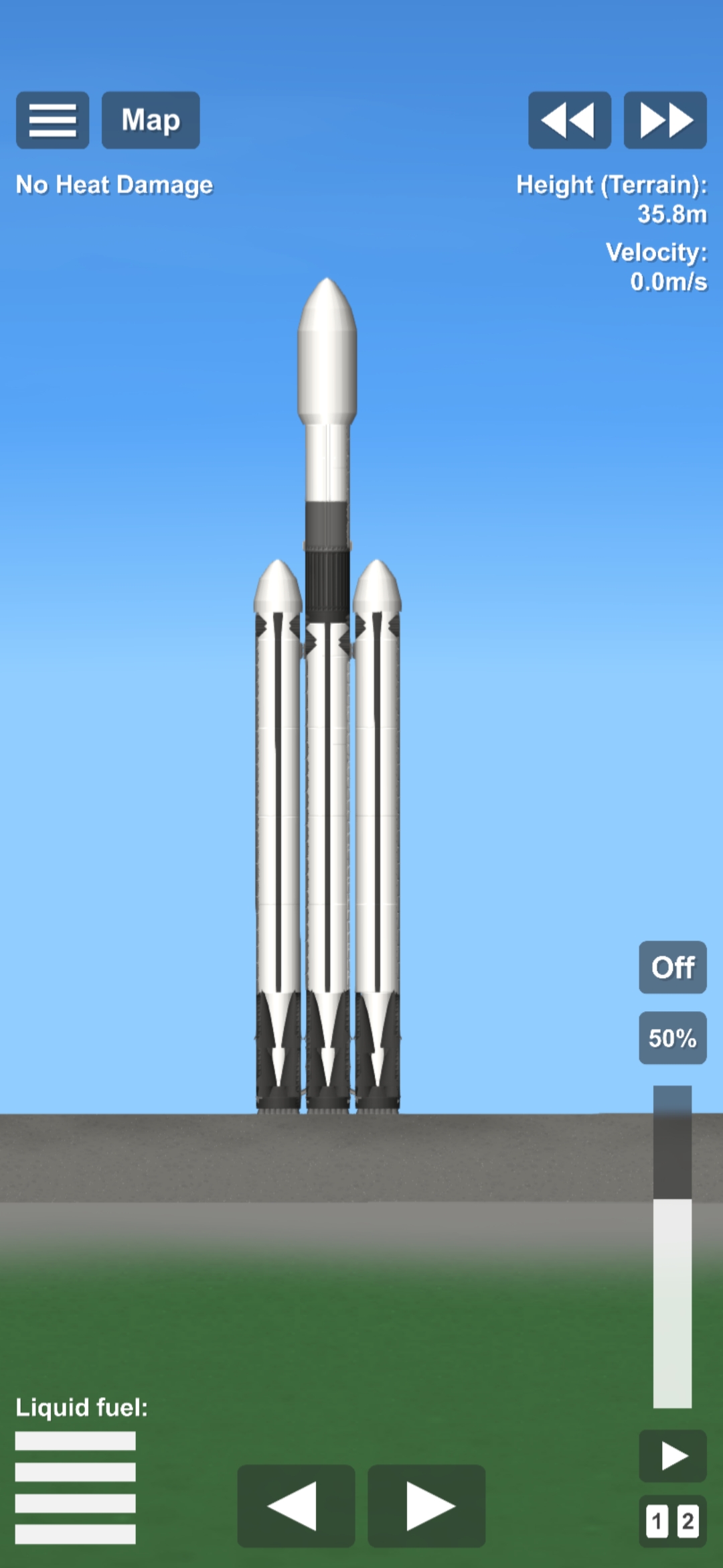 My Falcon Heavy. r/SpaceflightSimulator
