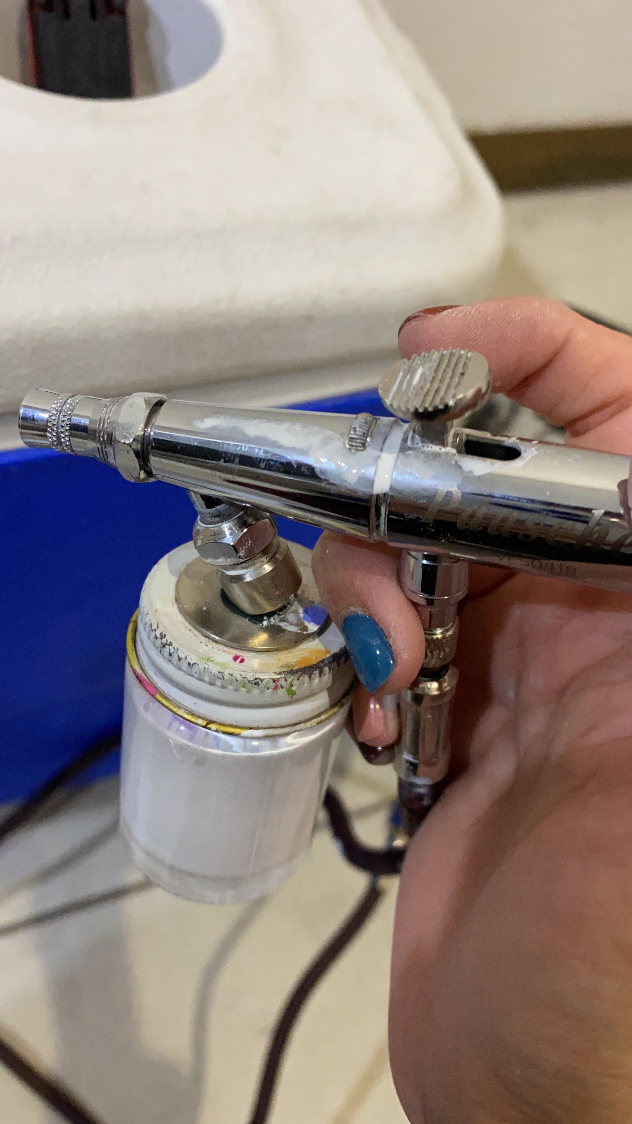 Can anyone help me? Only air comes out but no paint, then paint only