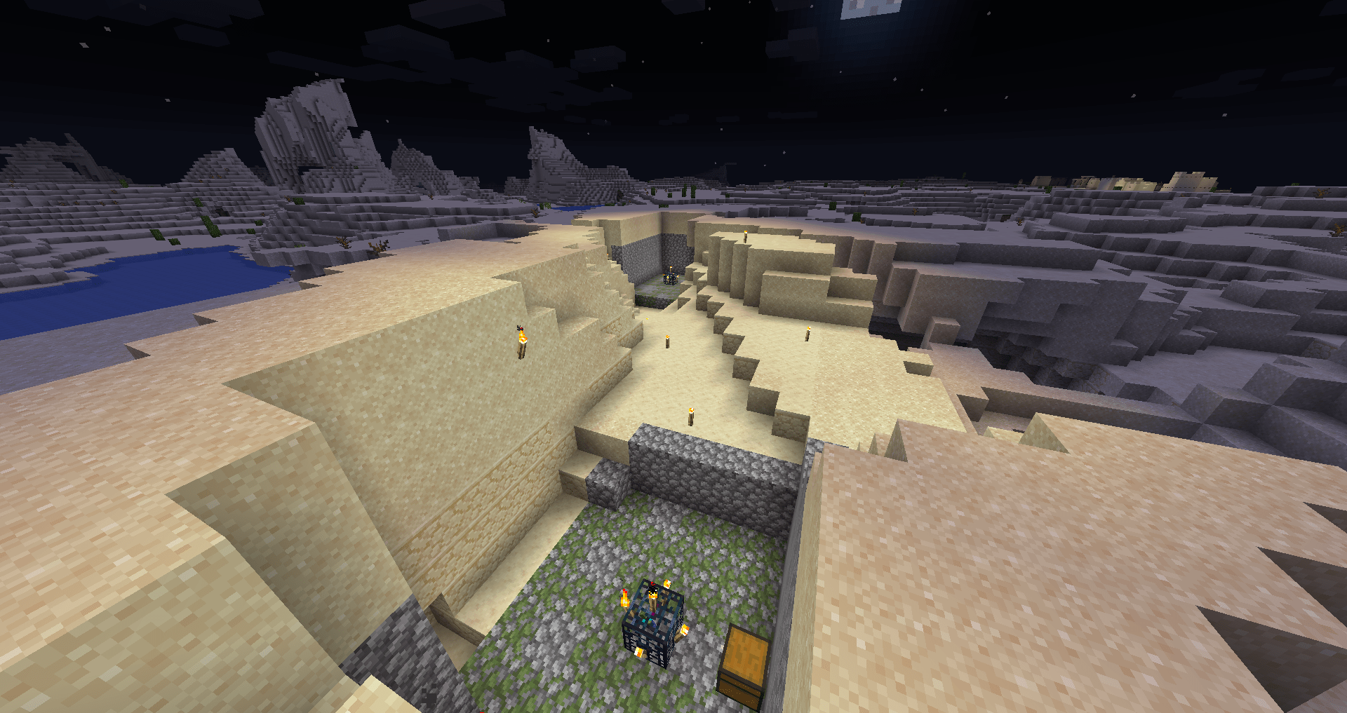 DOUBLE SURFACE SPAWNERS (SKELETON & ZOMBIE) STRONGHOLD UNDERNEATH! r