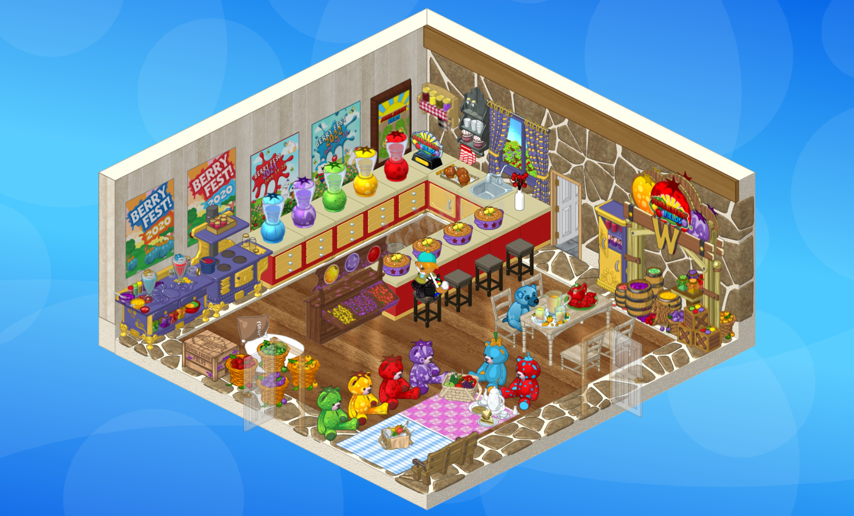 Jumbleberry kitchen finally done! r/kinz