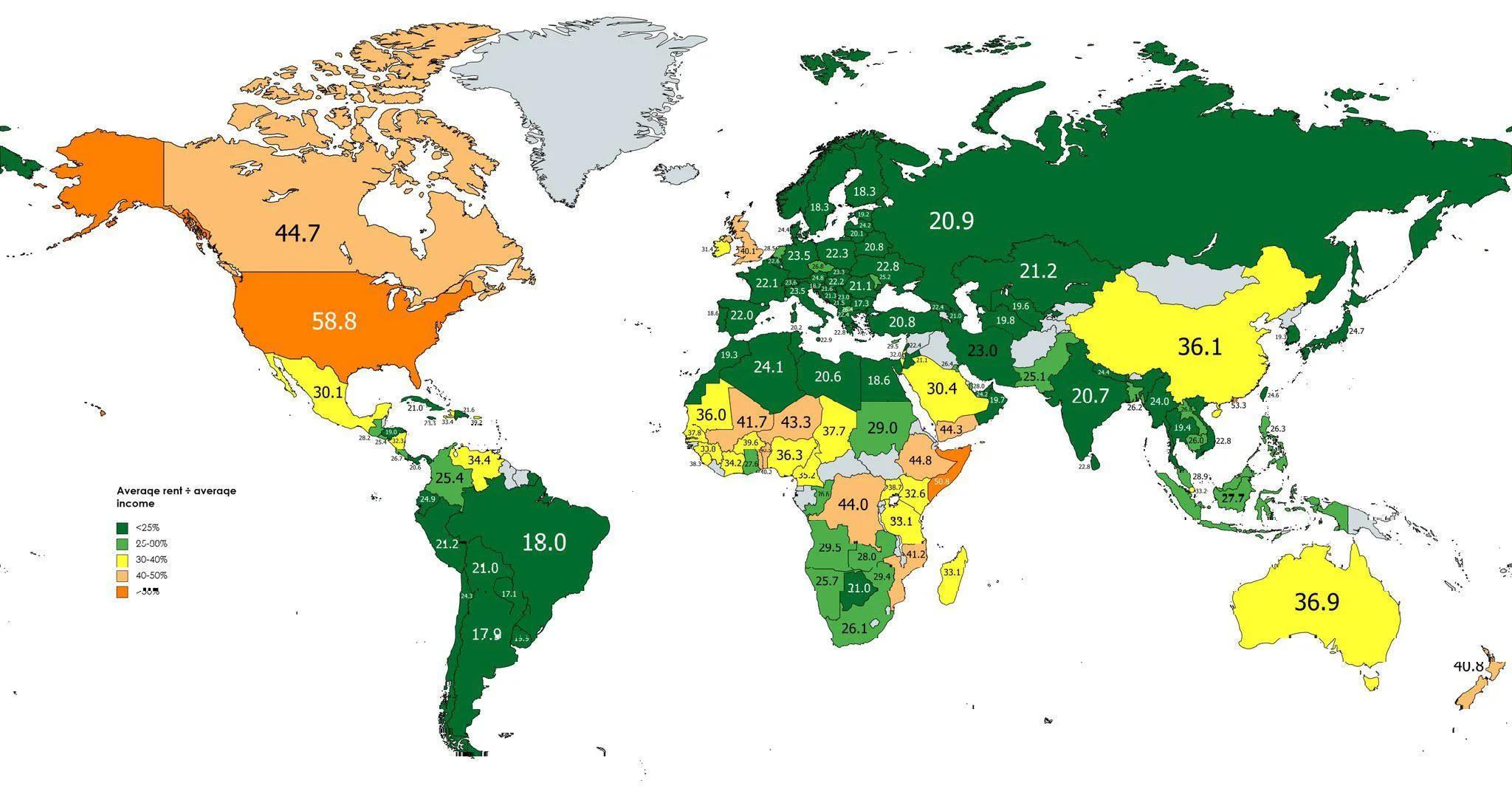 A cool guide to rent vs. by country r/coolguides