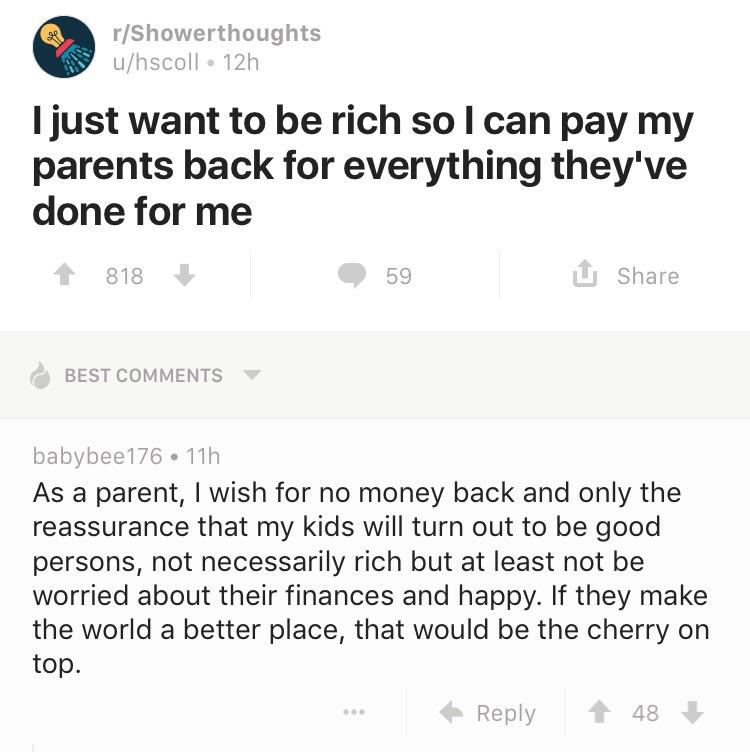 Wholesome shower thoughts r/wholesomememes