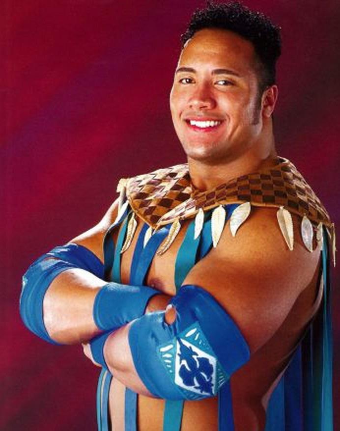 Dwayne "The Rock" Johnson back when he was WWE Wrestler "Rocky Maivia