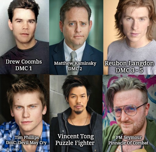 All Of Dantes English Voice Actors, which one is your favourite? r