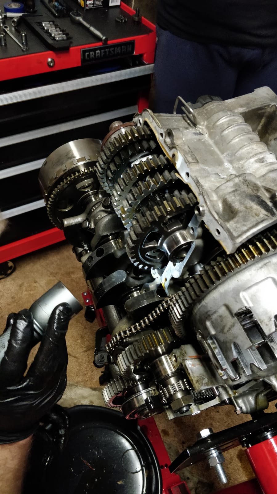 First time taking an engine apart to this degree for purposes of