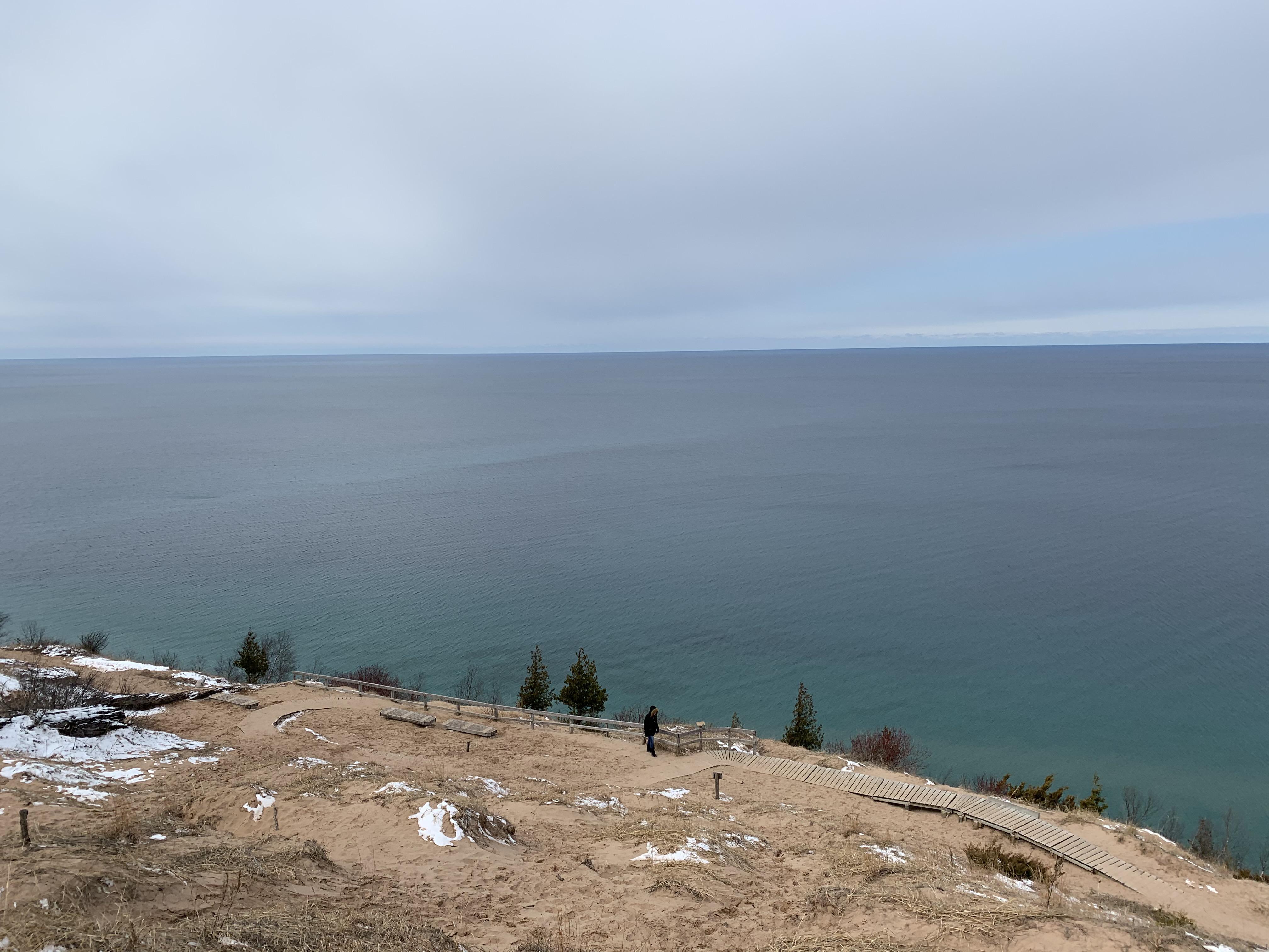 Lake Michigan from The Empire bluffs r/GreatLakesPics