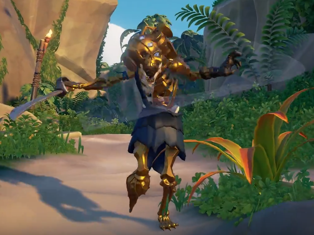 Gold Pirate Skeleton Revealed! r/Seaofthieves