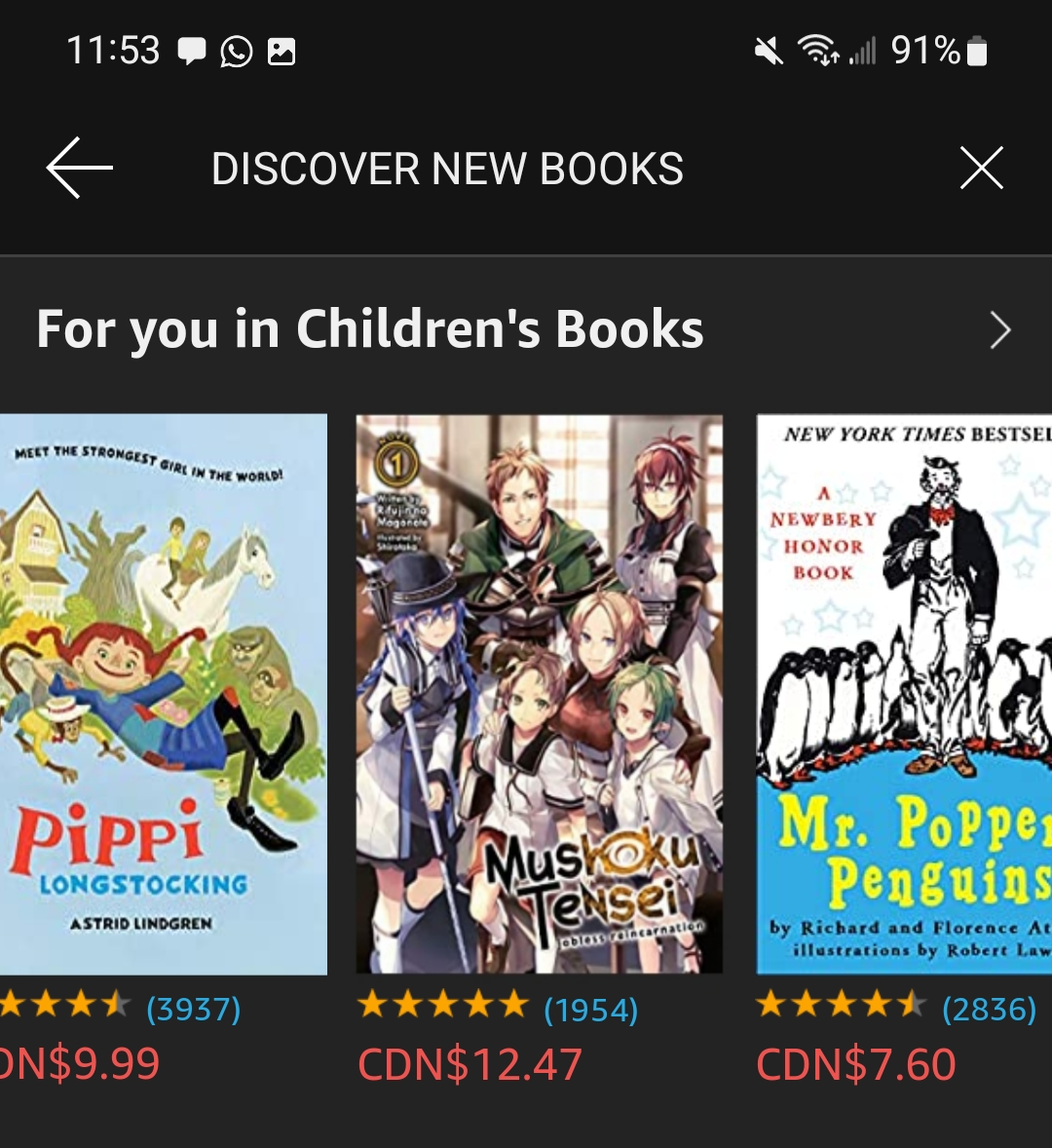 Kindle has some great children's books r/mushokutensei