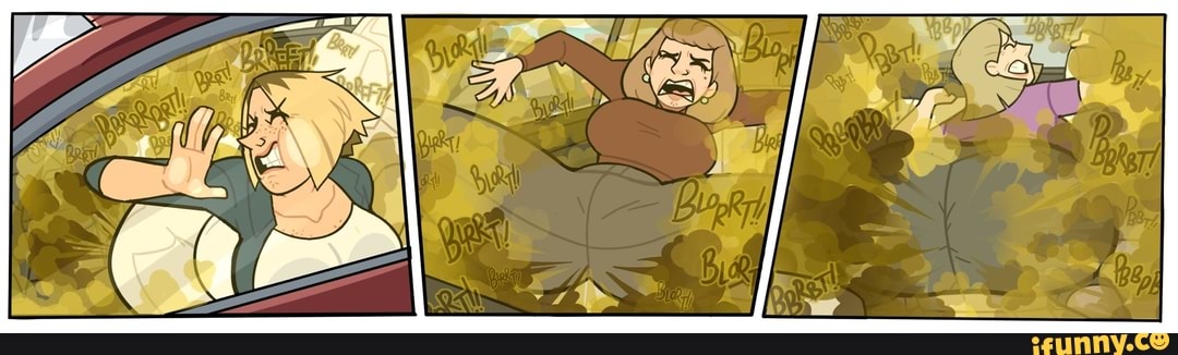 Girls farts car : GirlFartArt