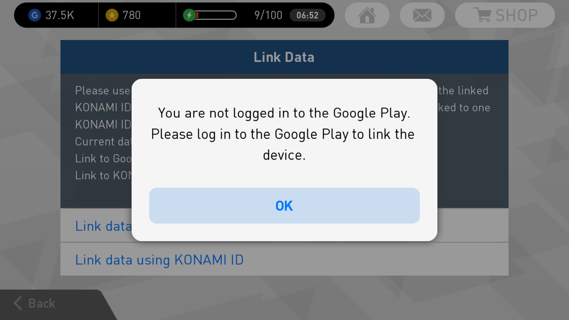 Please tell me how to log into google play .. my data is already linked