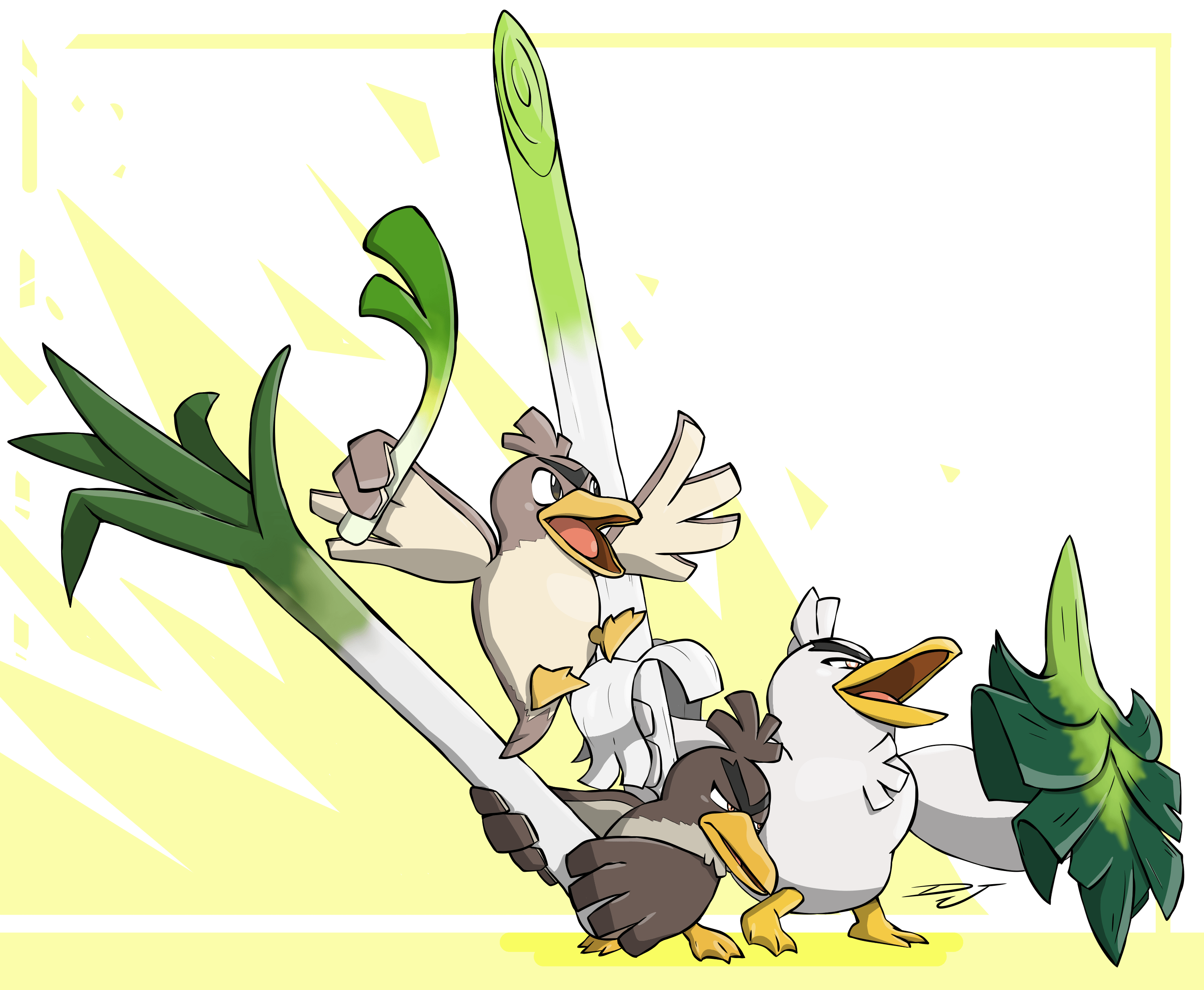 farfetch'd galarian farfetch'd sirfetch'd fanart r/Pokemonart