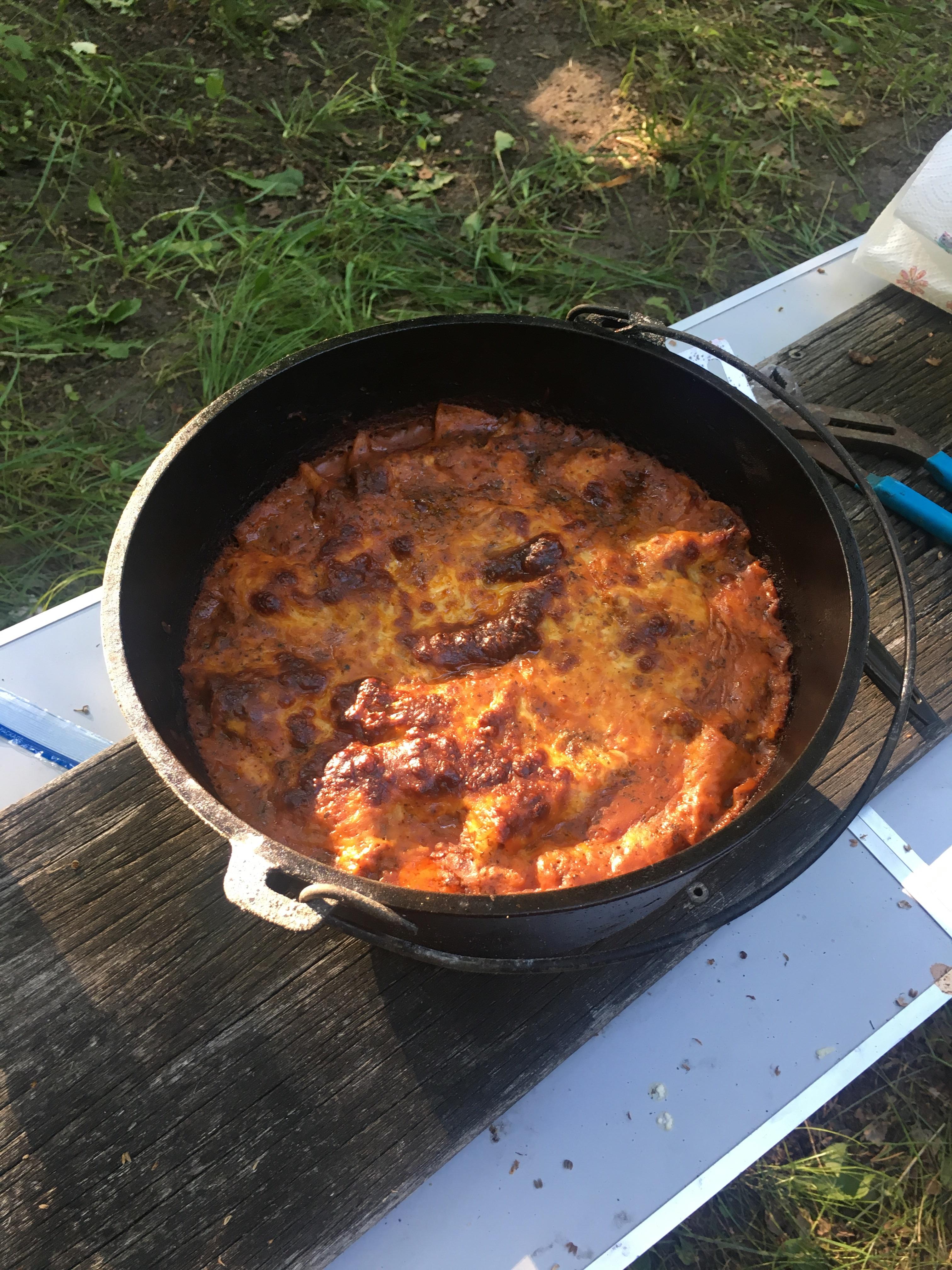 Dutch oven lasagna r/castiron