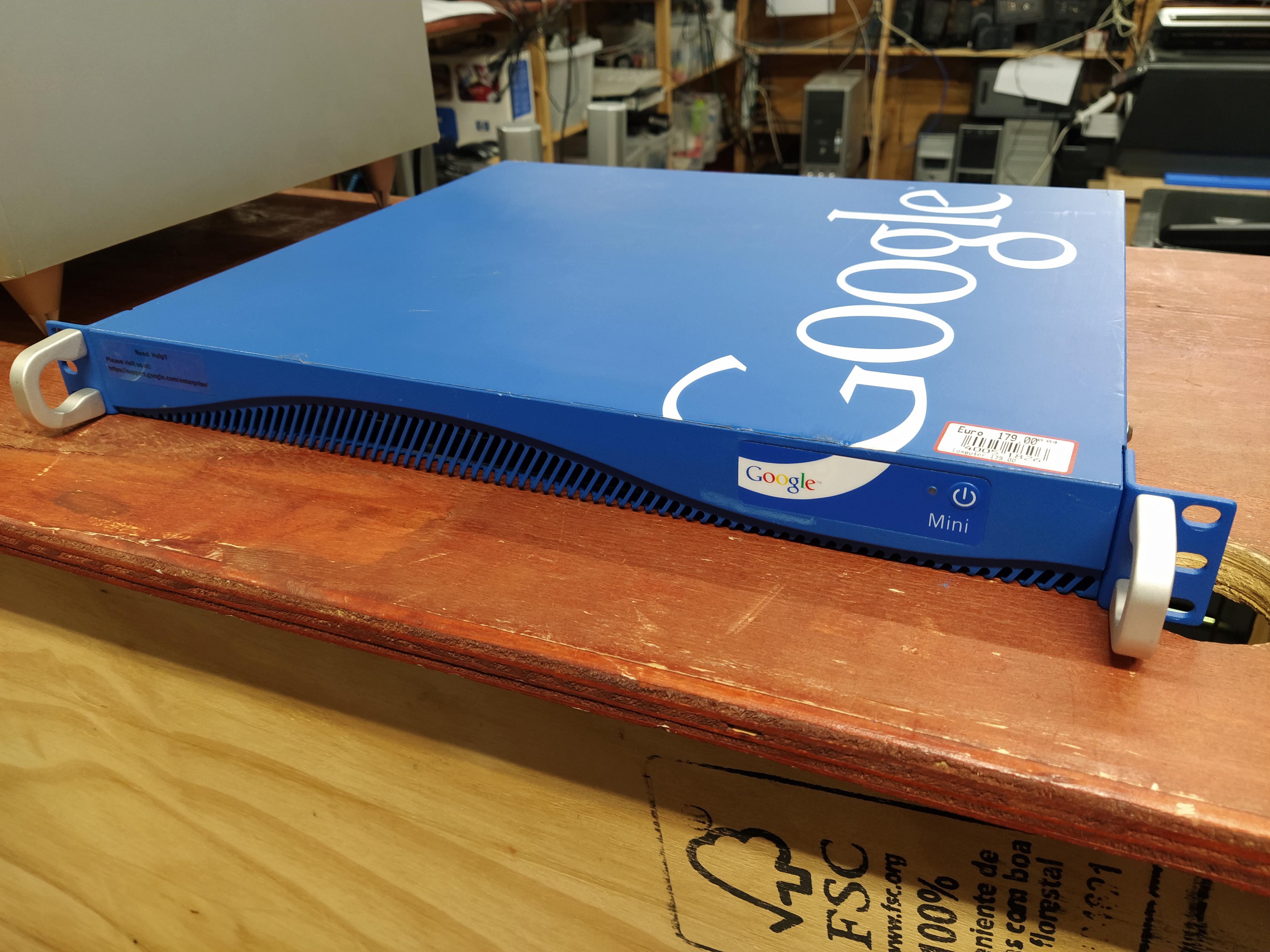 Came across this Google Search Appliance. Thought this might fit here r/google