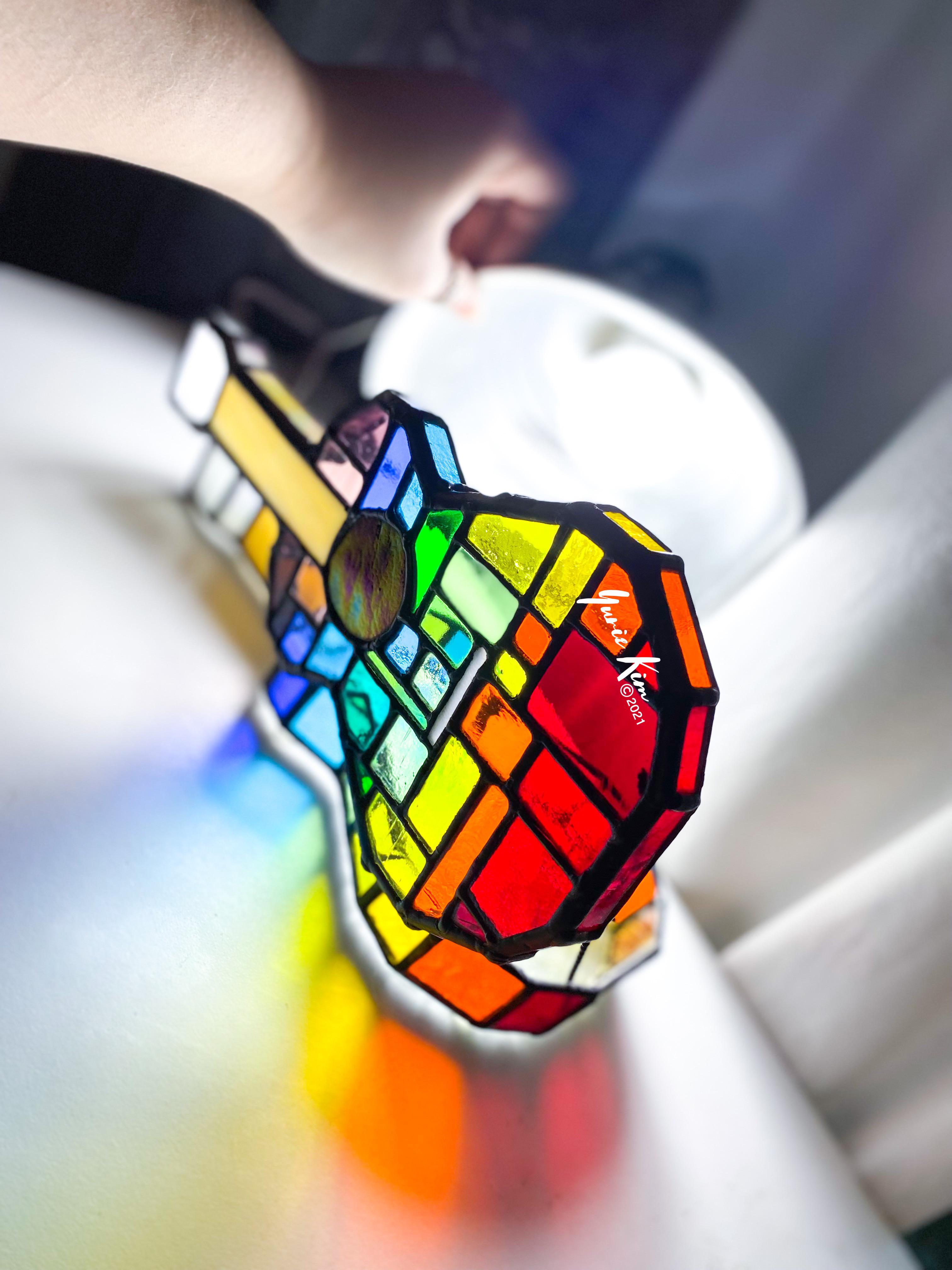 Finally finished my stained glass guitar box and I wanted to share it