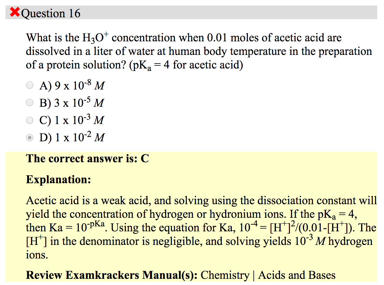 Dissociation Of Acetic Acid In Water Equation Tessshebaylo