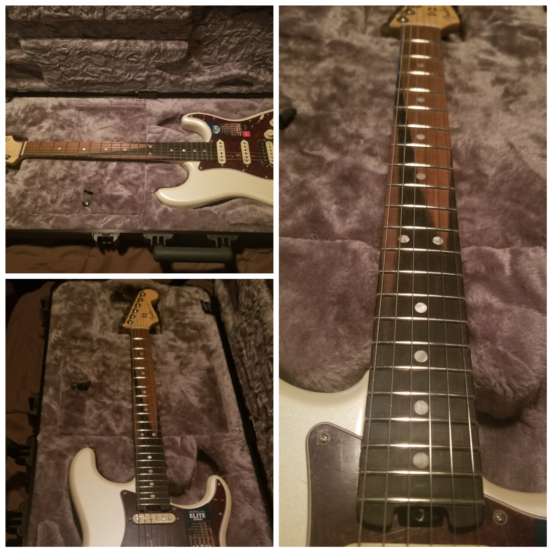 I'm in love with the ebony fretboard on my new elite strat r/guitars