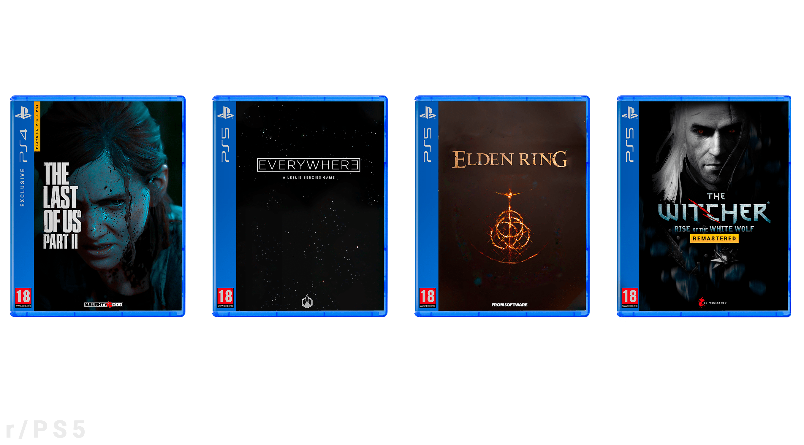 I made a concept PS5 game case cover. Just a mash up of the PS1 + PS4