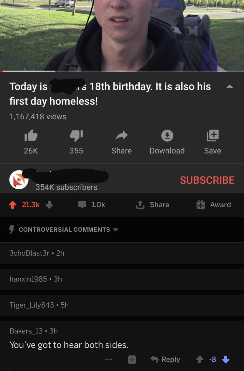 On a post about a parent kicking her son out at 18 r/ENLIGHTENEDCENTRISM