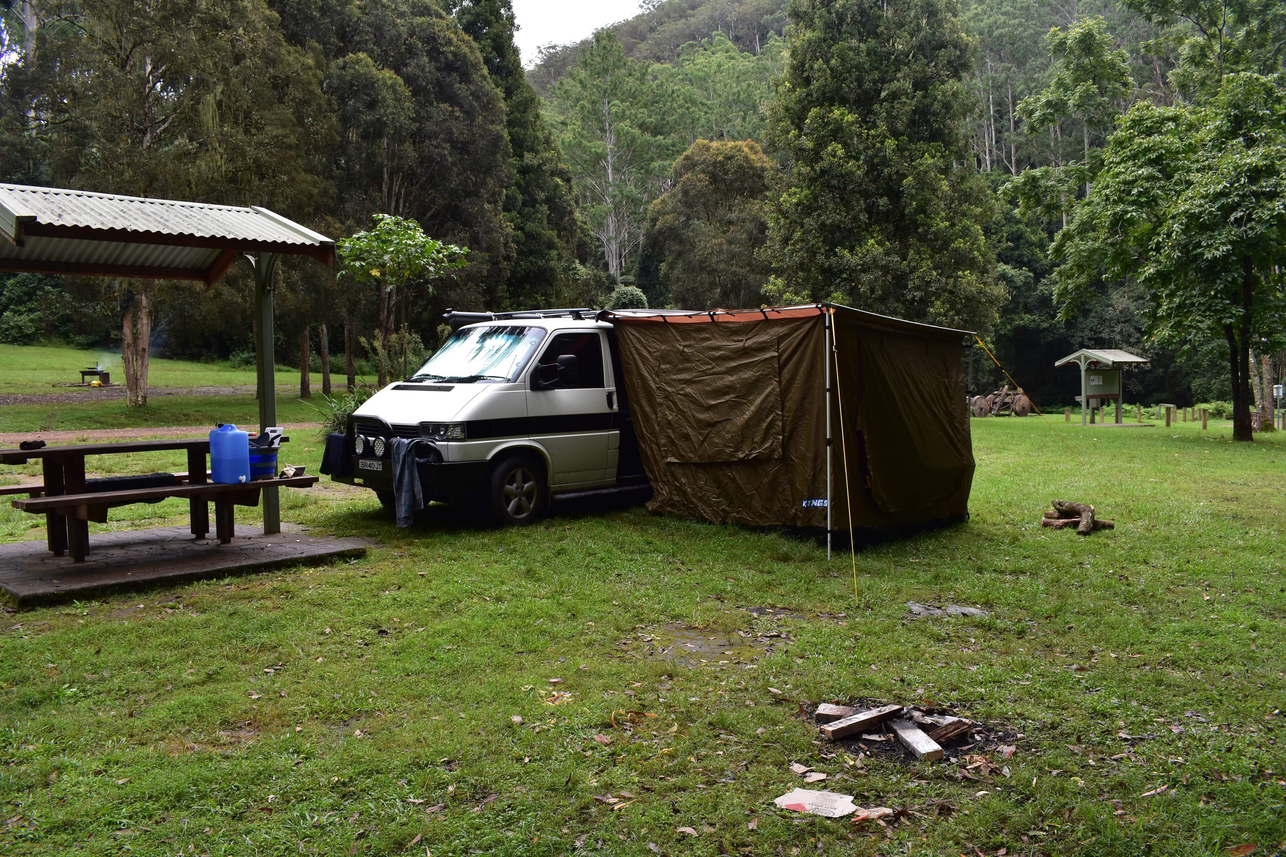 Camping at Gloucester Tops Riverside Caravan Park, NSW, AUS. Beautiful