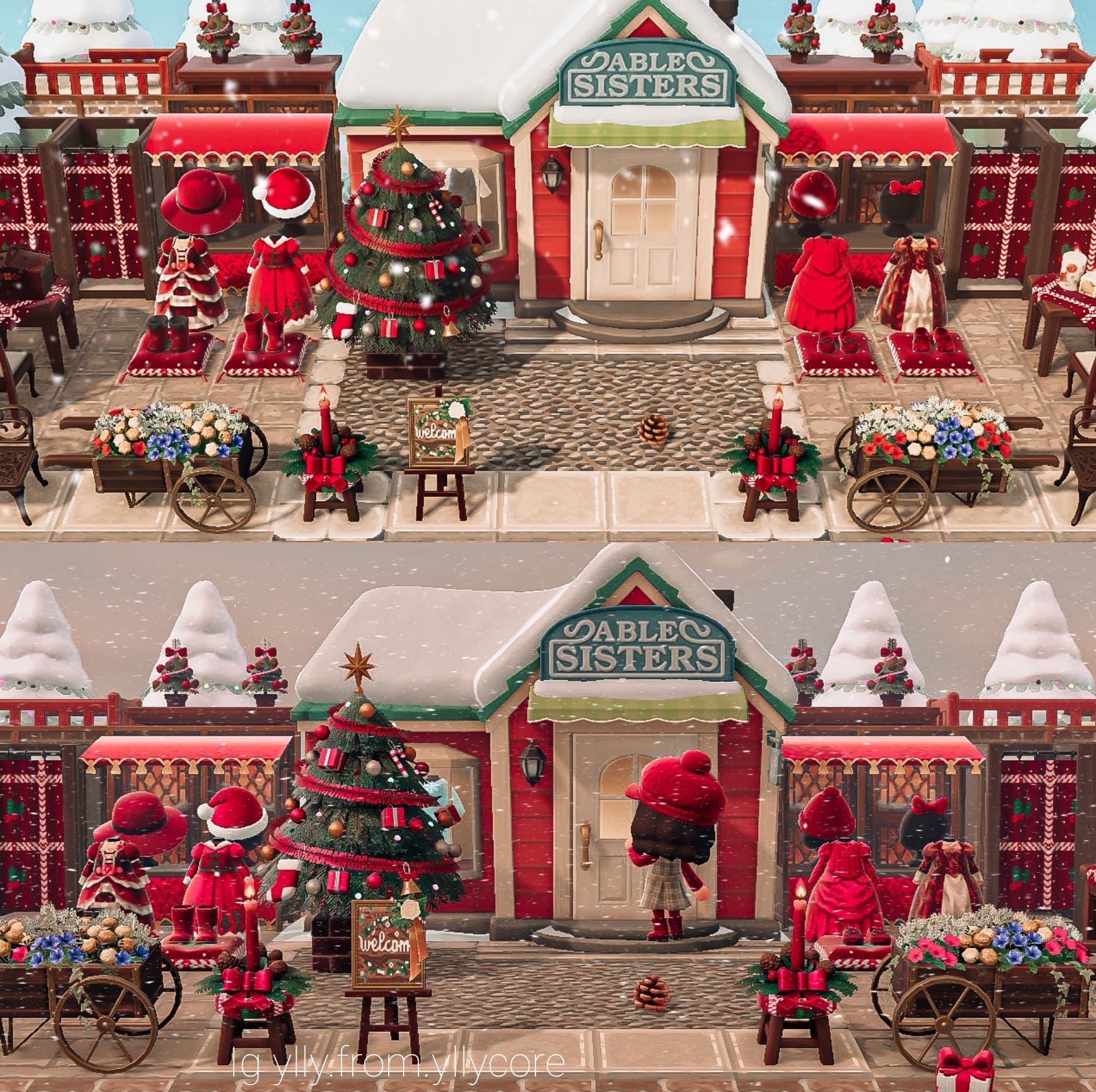 🎄Able sisters in my Christmas Village🎄 • I have always loved Christmas