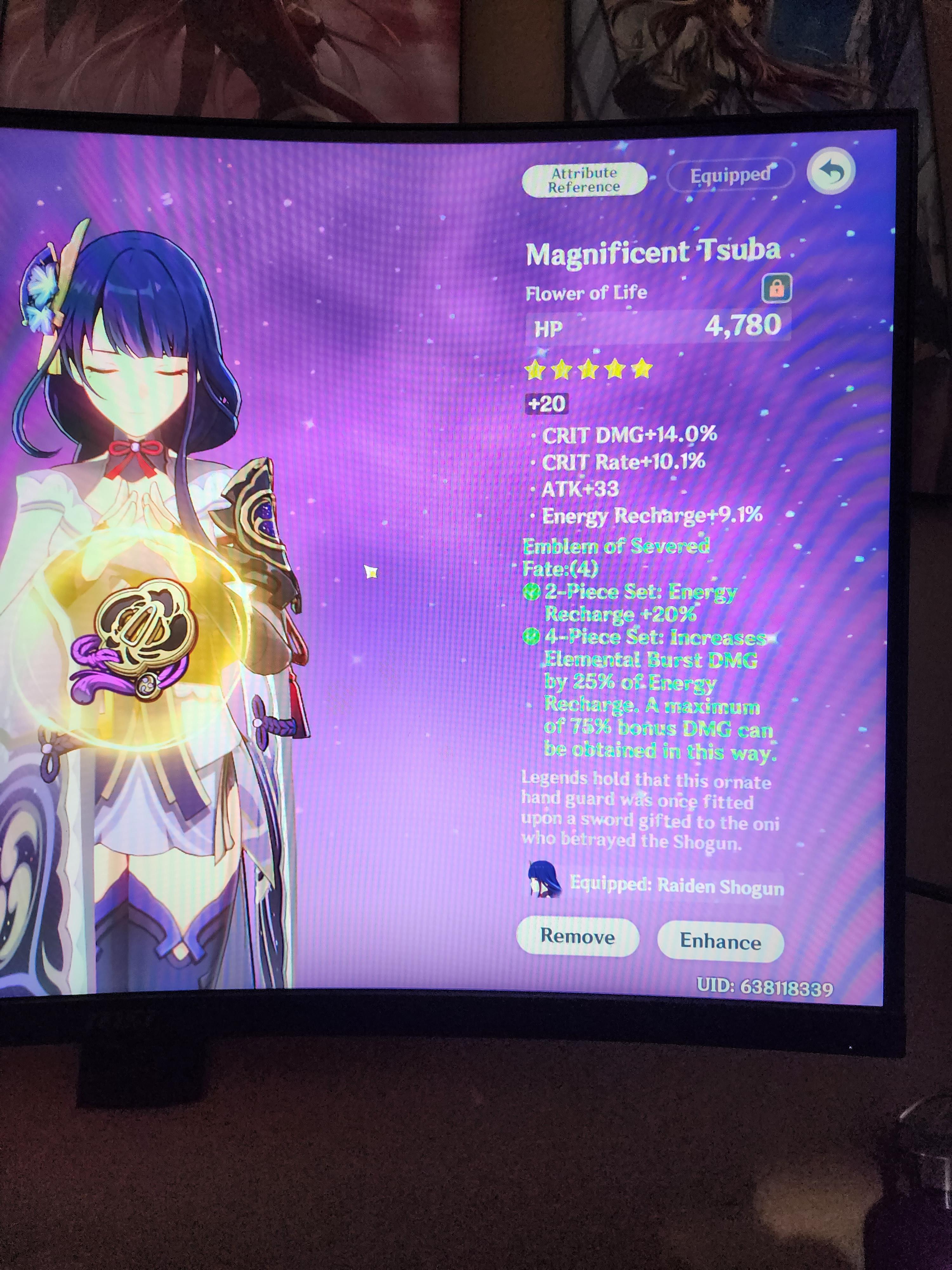 This Flower is the only artifact ive farmed worth keeping 😭 r/RaidenMains