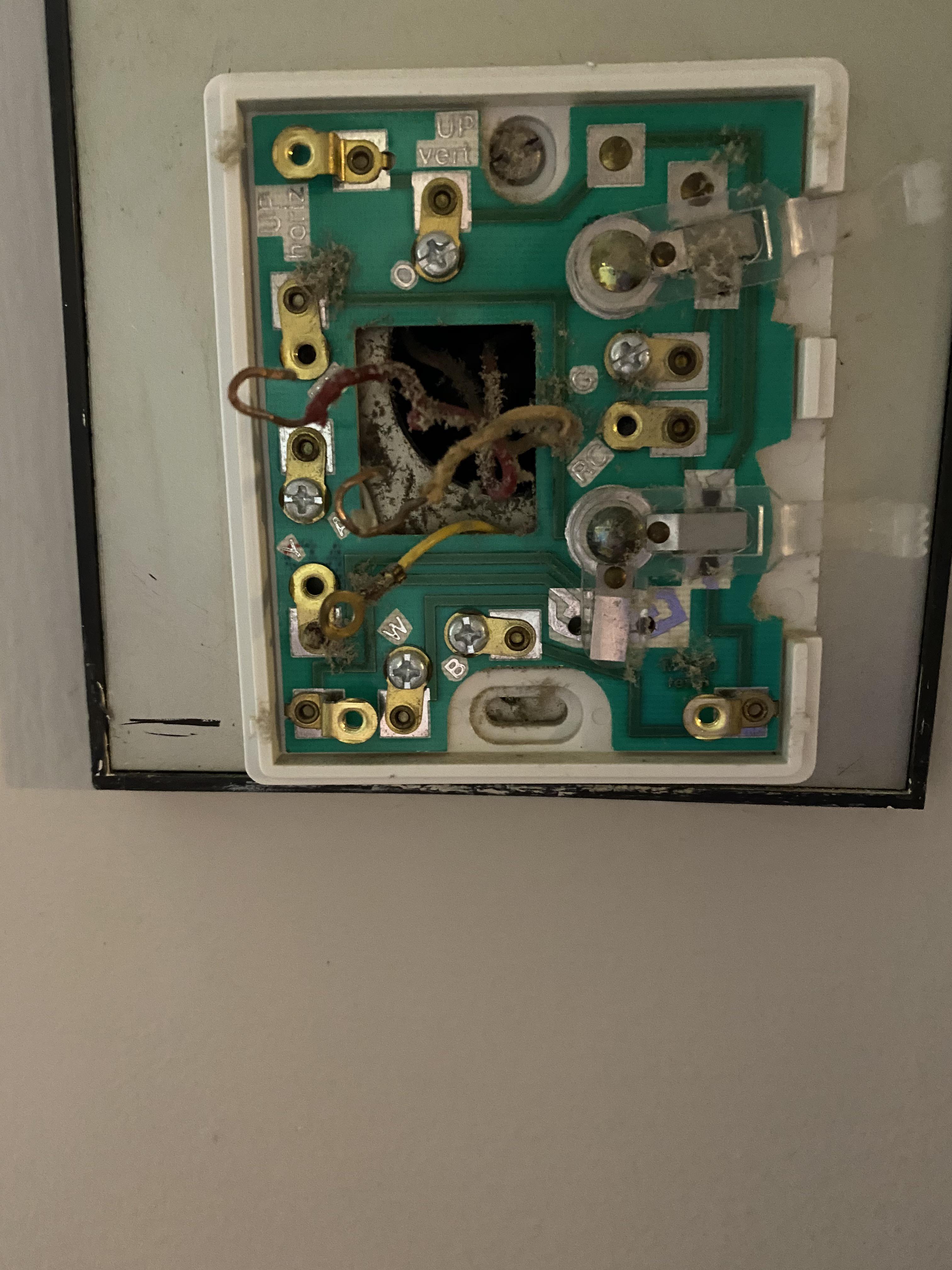 Baseboard heat won’t turn off with or without ancient thermostat. Only