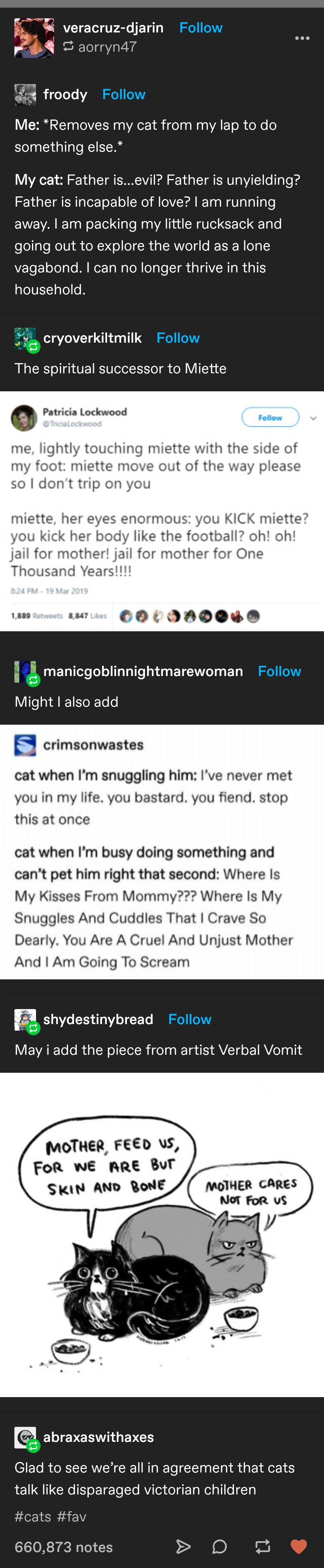 Cats are Victorian children r/tumblr