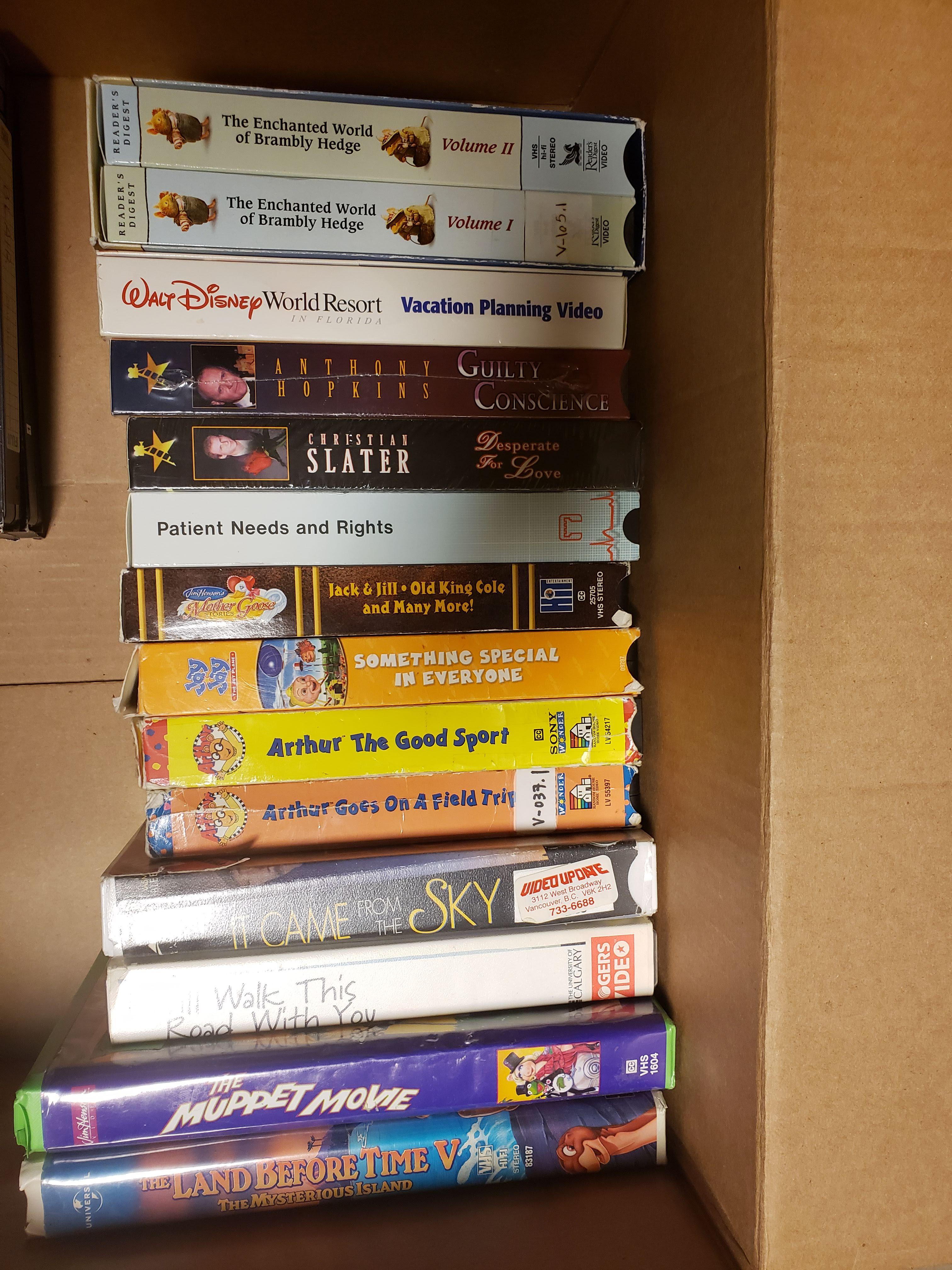 I am cleaning out the garage and found these VHS and I really want