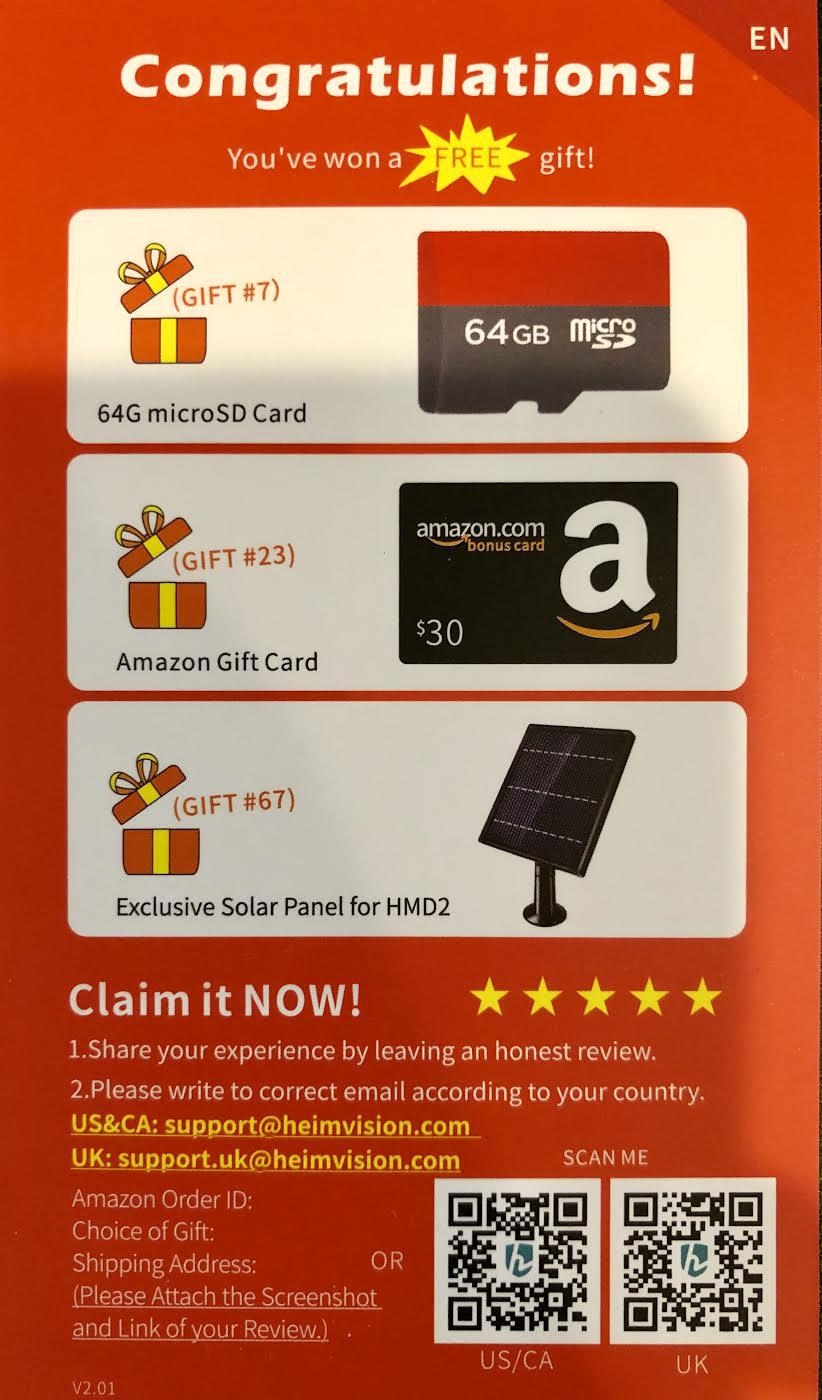 Keep getting these "Free Gift" cards inside boxes for items I buy Is