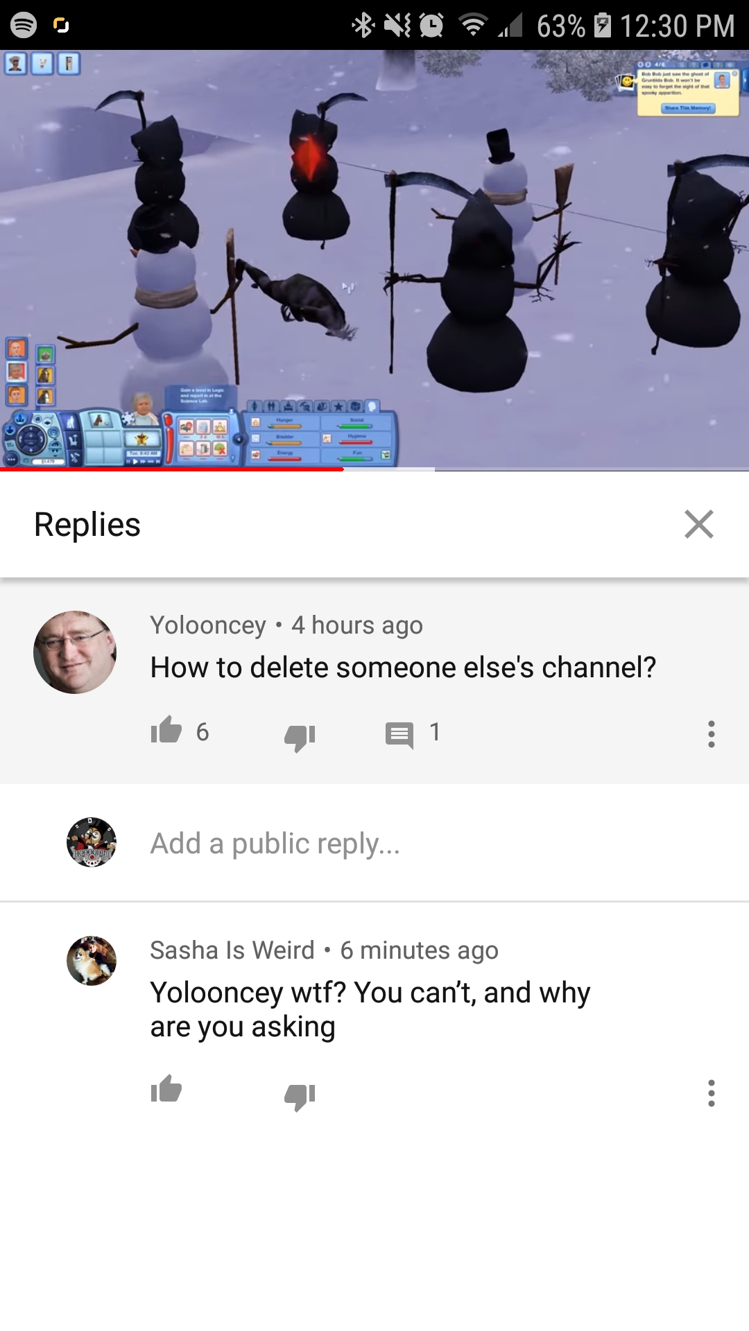 How to delete someone else's channel? woooosh