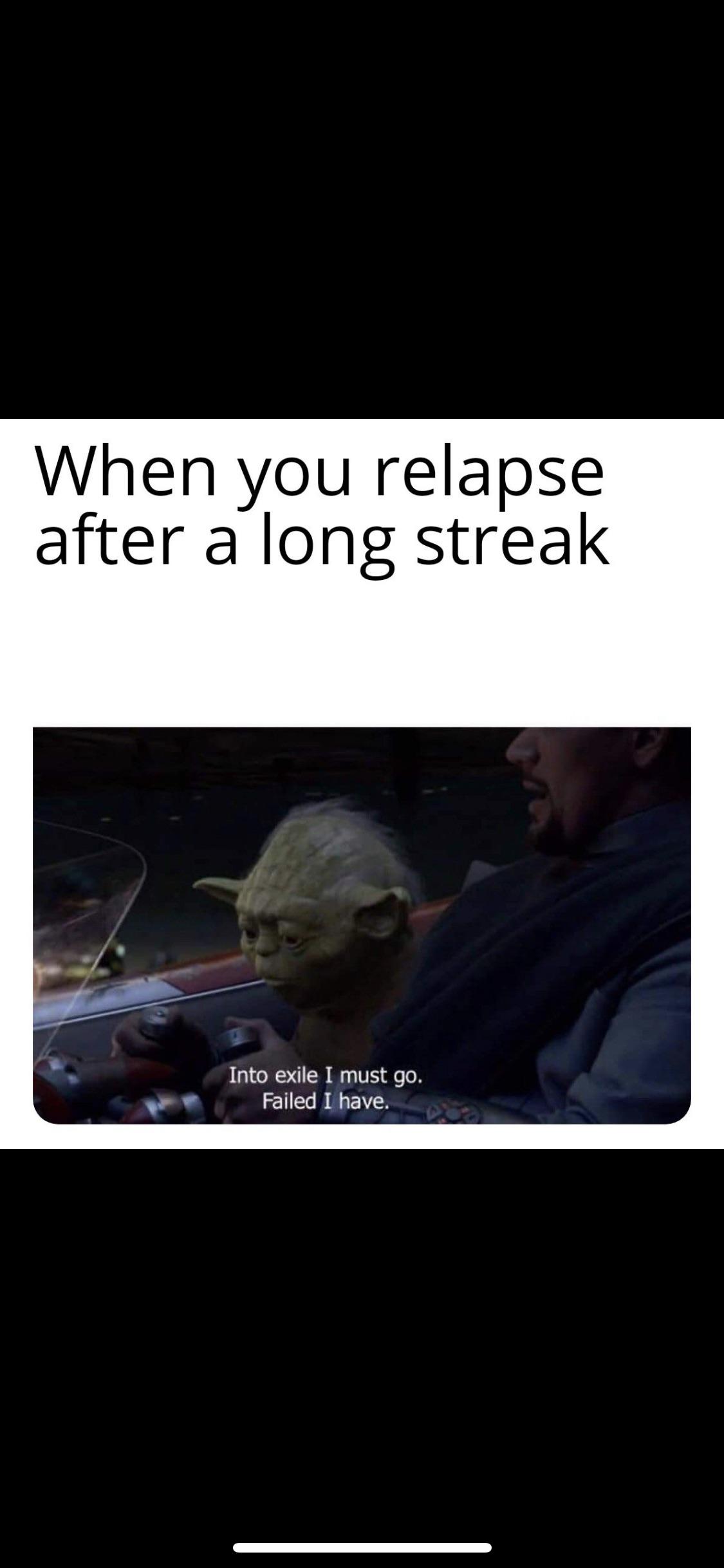 When you relapse NoFap