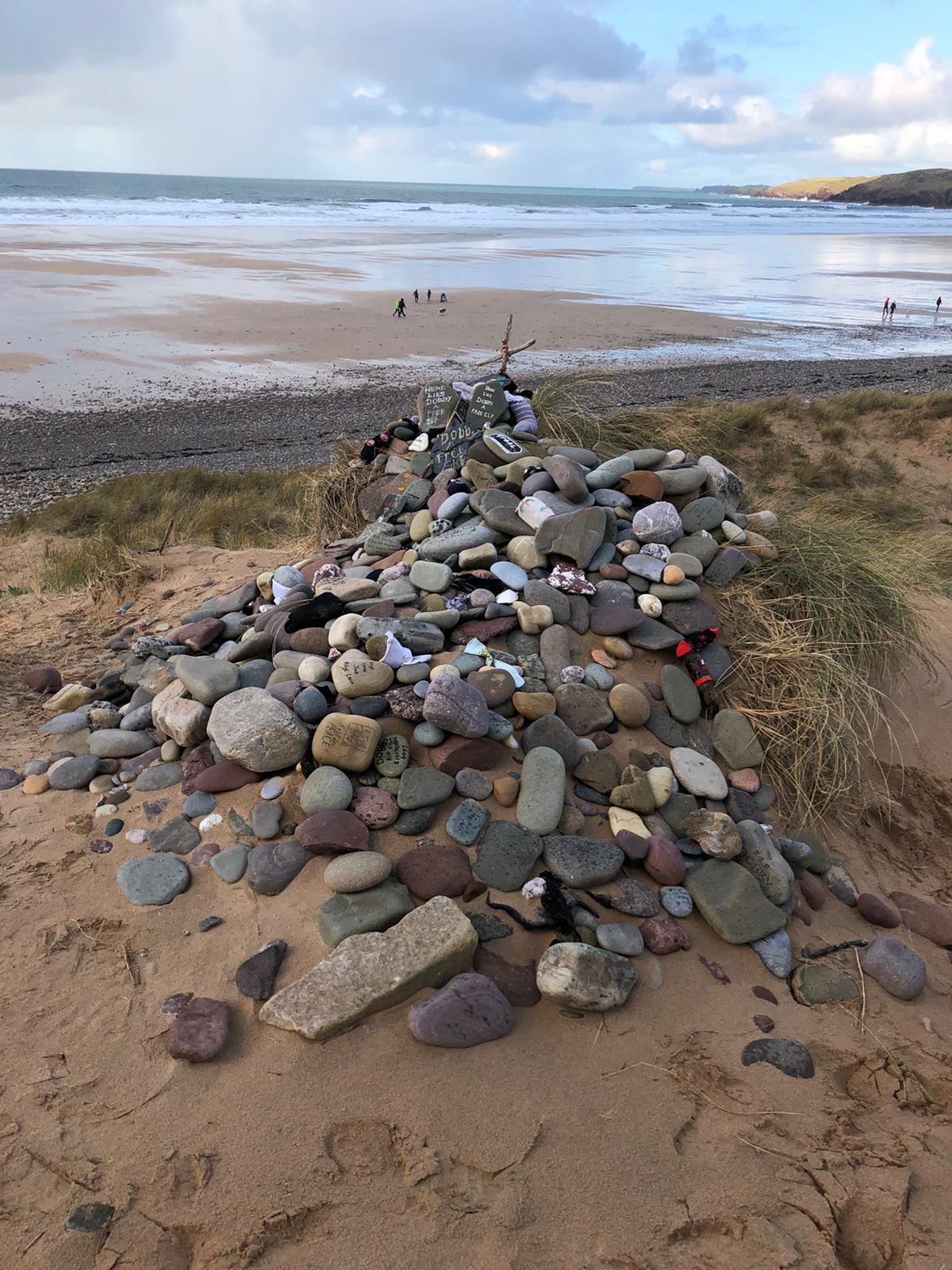 For people who don't know this is dobby's grave in West Wales it's the
