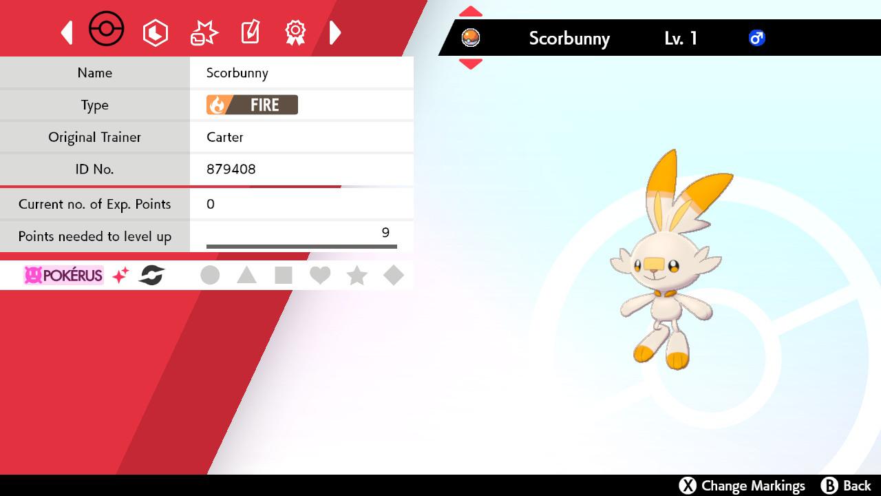 My first giveaway! This is a Scorbunny that I hatched myself while