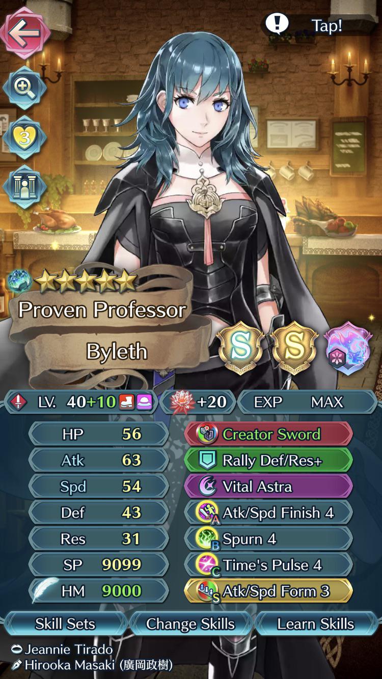 “Allow Me To Steal Your Skills, S!Fjorm” F!Byleth Build r