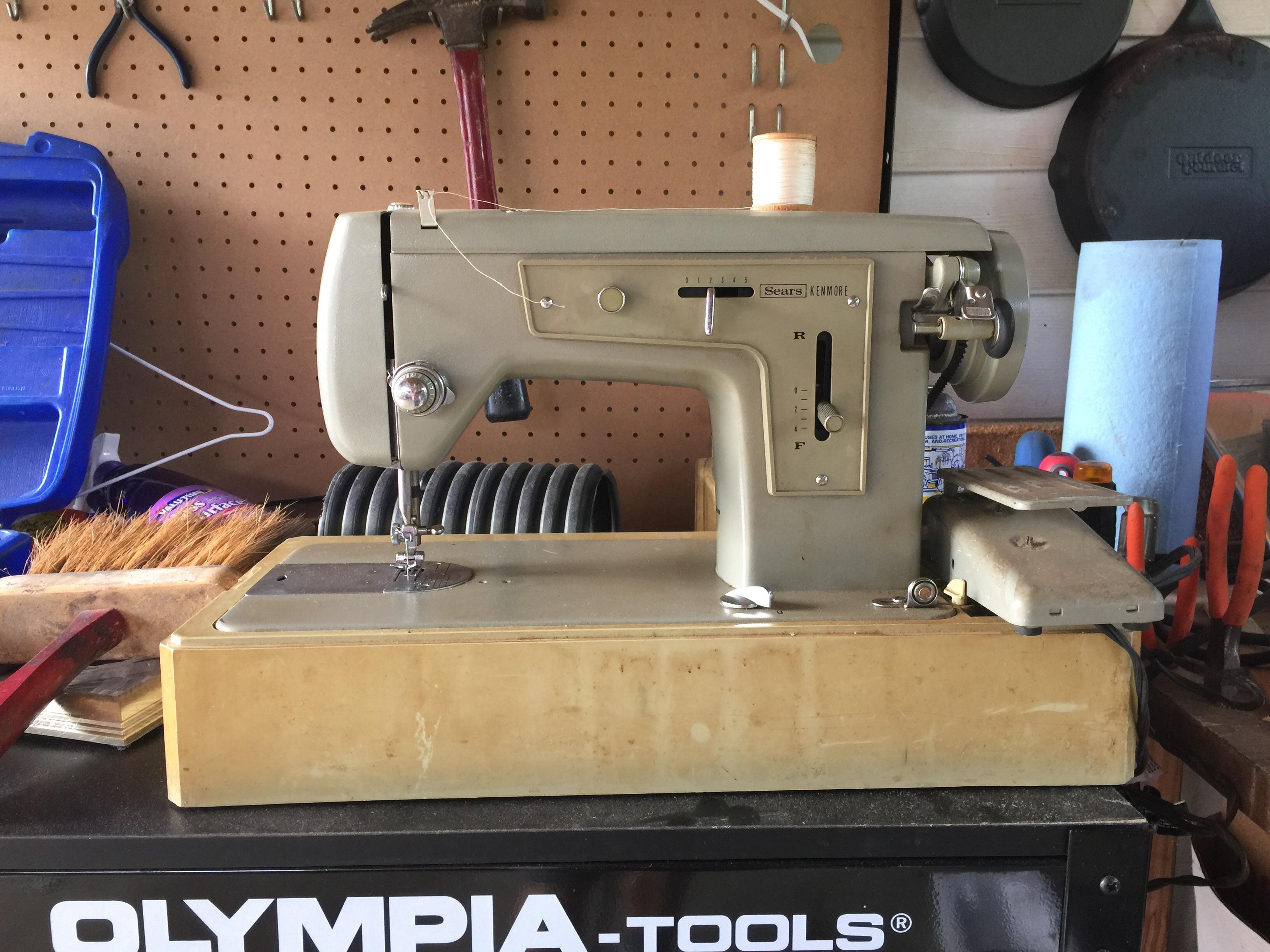 Sears Kenmore Sewing Machine with foot pedal for free! r/ThriftStoreHauls