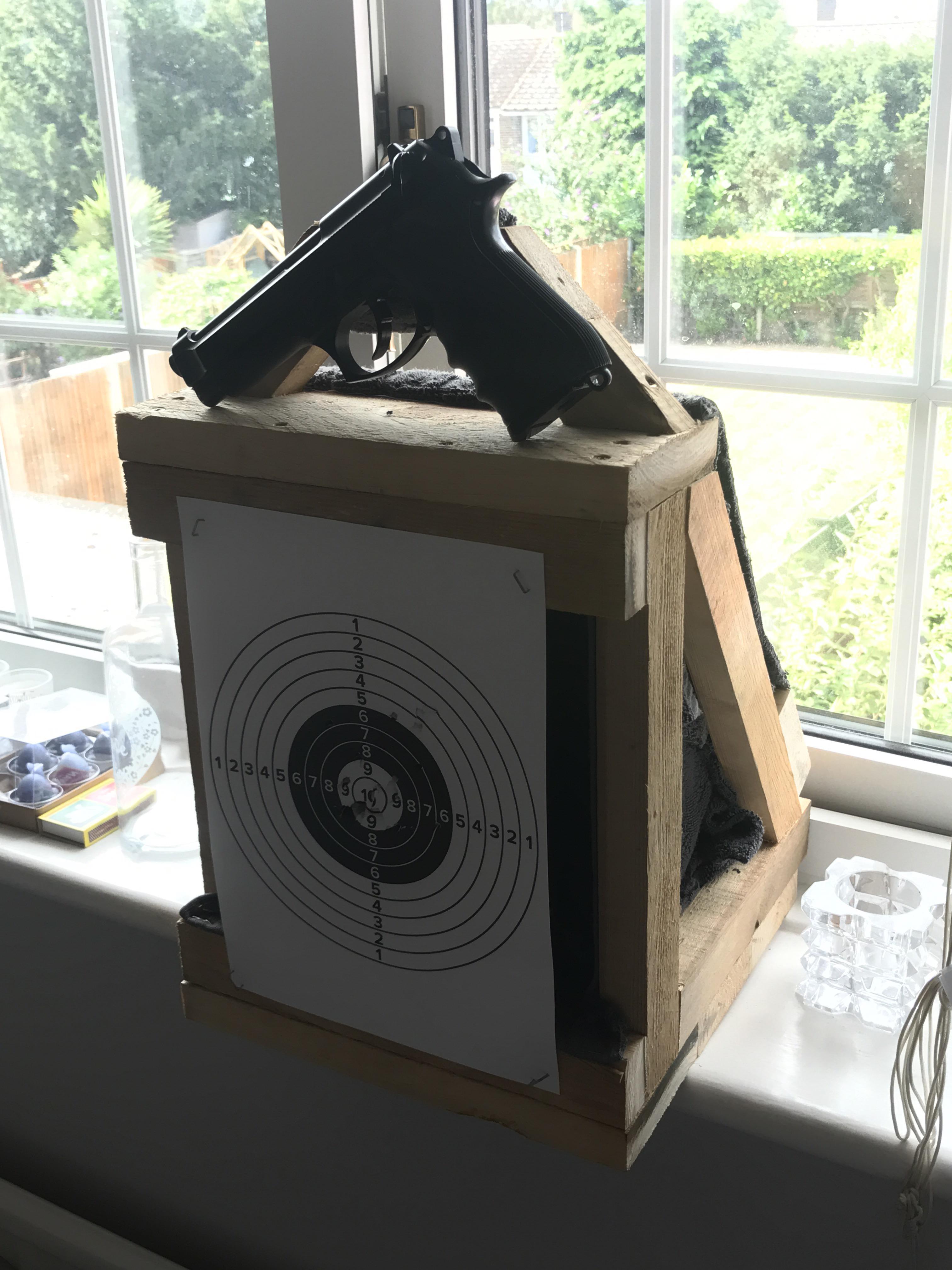So I saw someone’s DIY bb Catcher target and raise you this 😊 r/airsoft