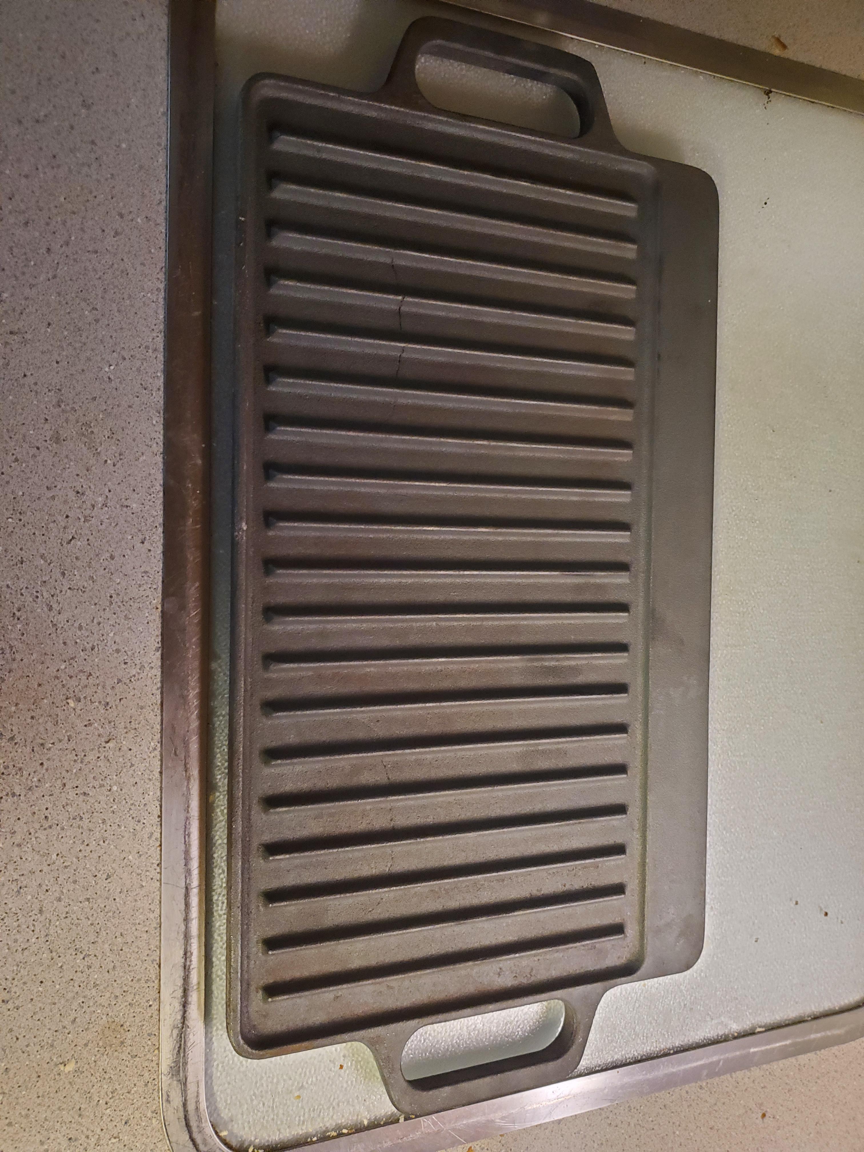 So, my mother accidentally left this cast iron in the oven when she ran