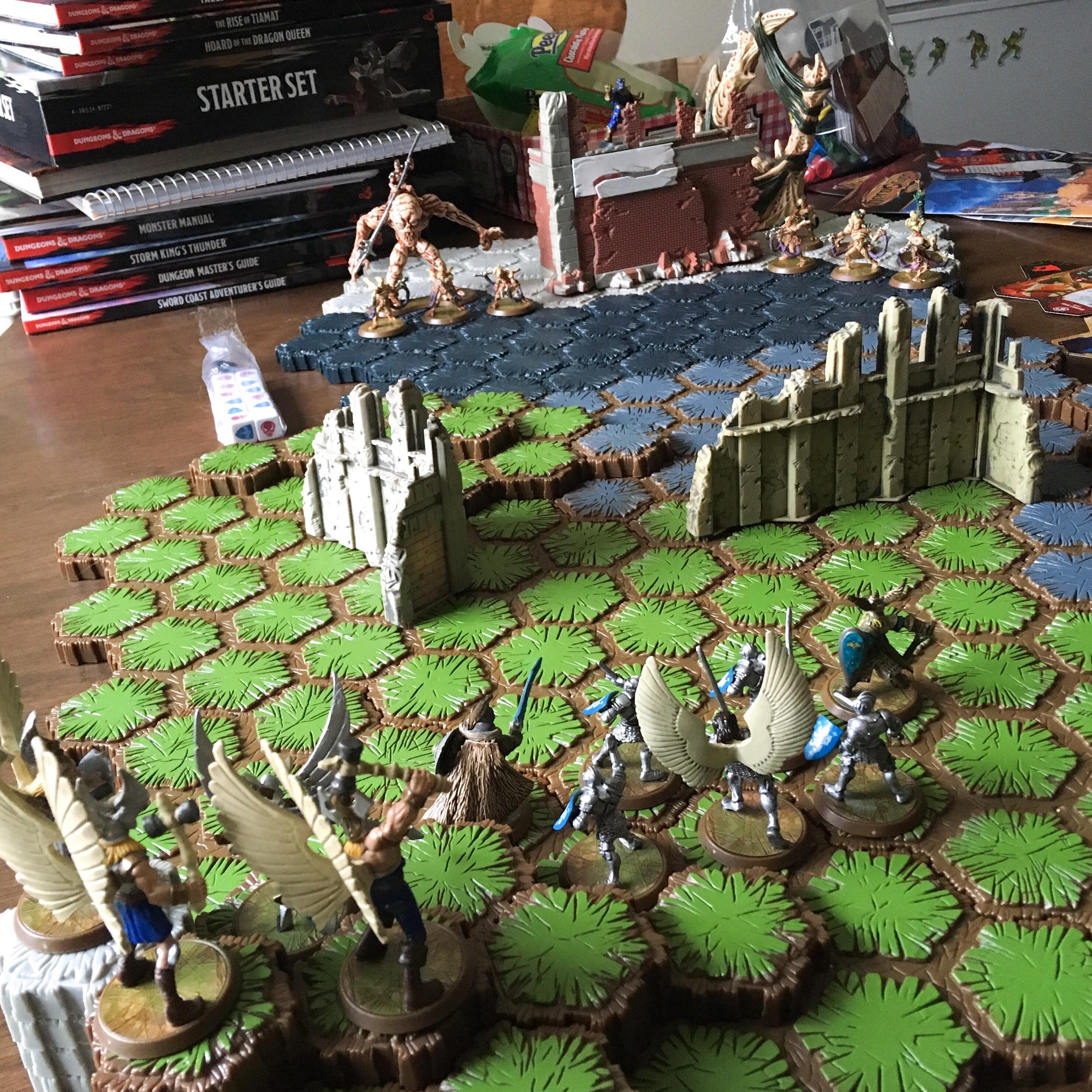 Unpacked some of my old Heroscape stuff! Going to use my vast