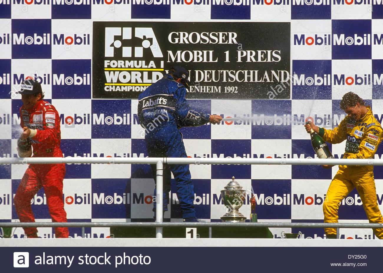 1992’s German GP featured the only podium shared between these F1 legends Mansell, Senna
