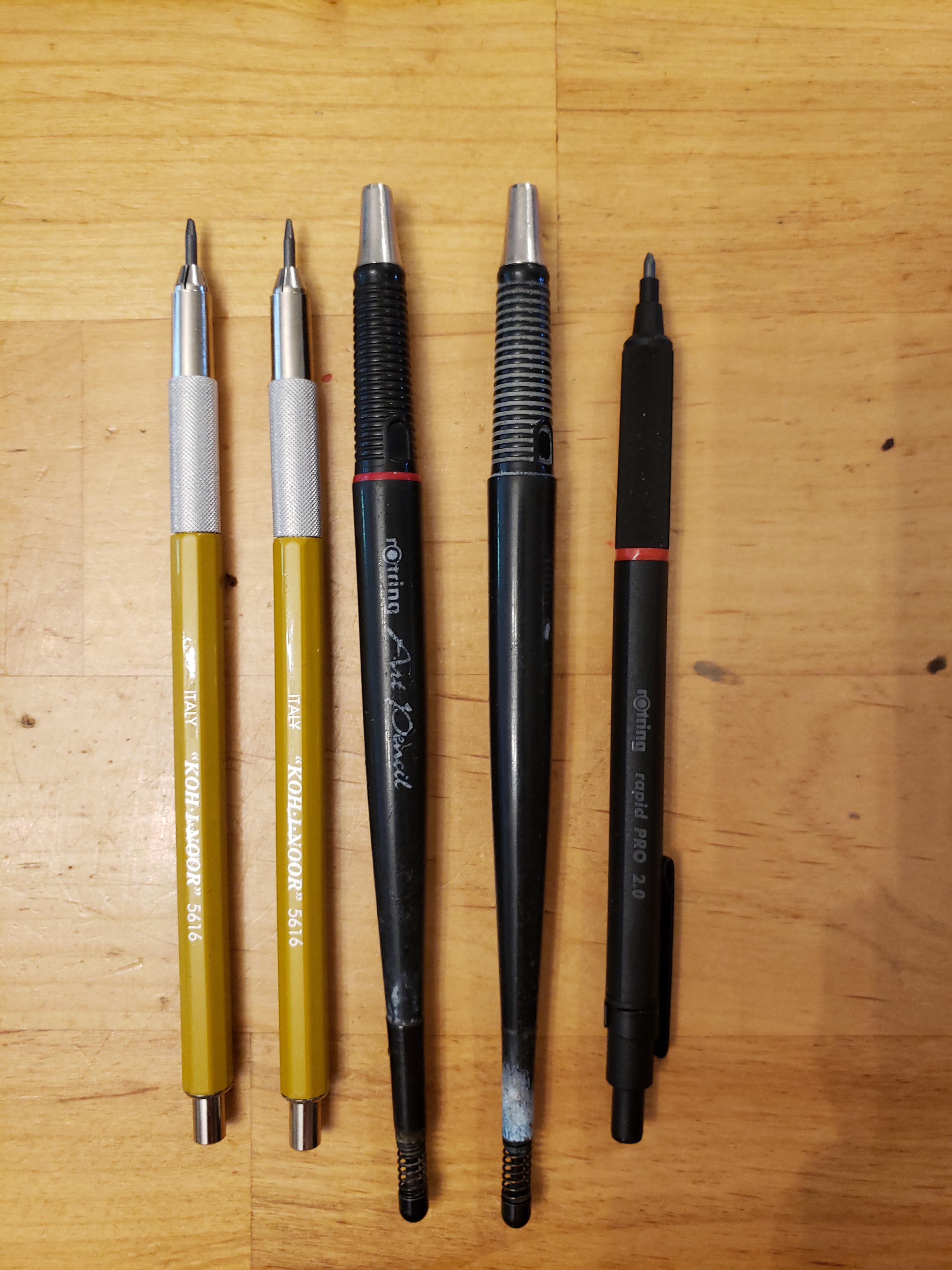 A Selection of My Current Pencils r/mechanicalpencils