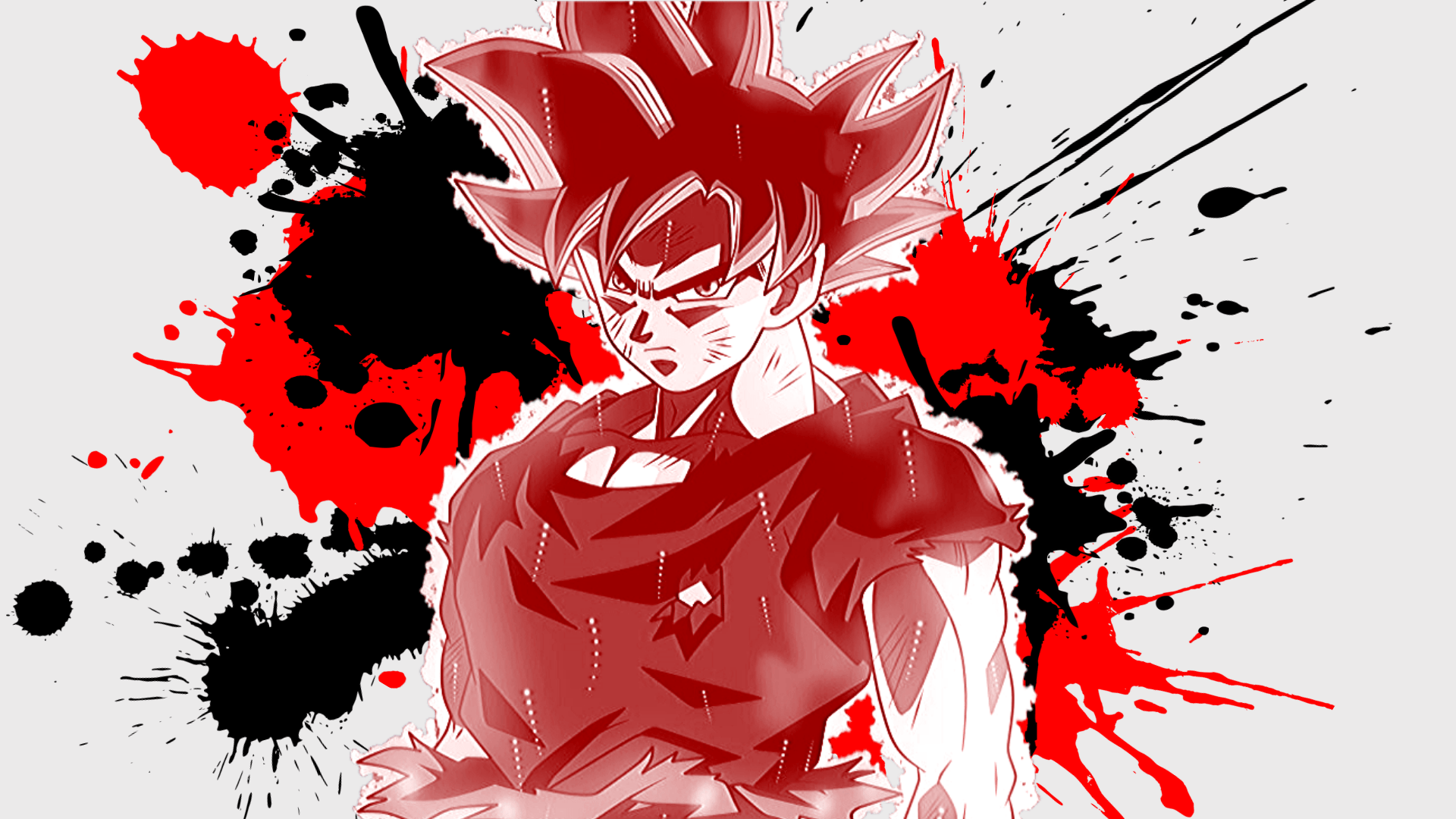 Goku Ultra Instinct Red Wallpaper (HD 1080p) r/Dragonballsuper