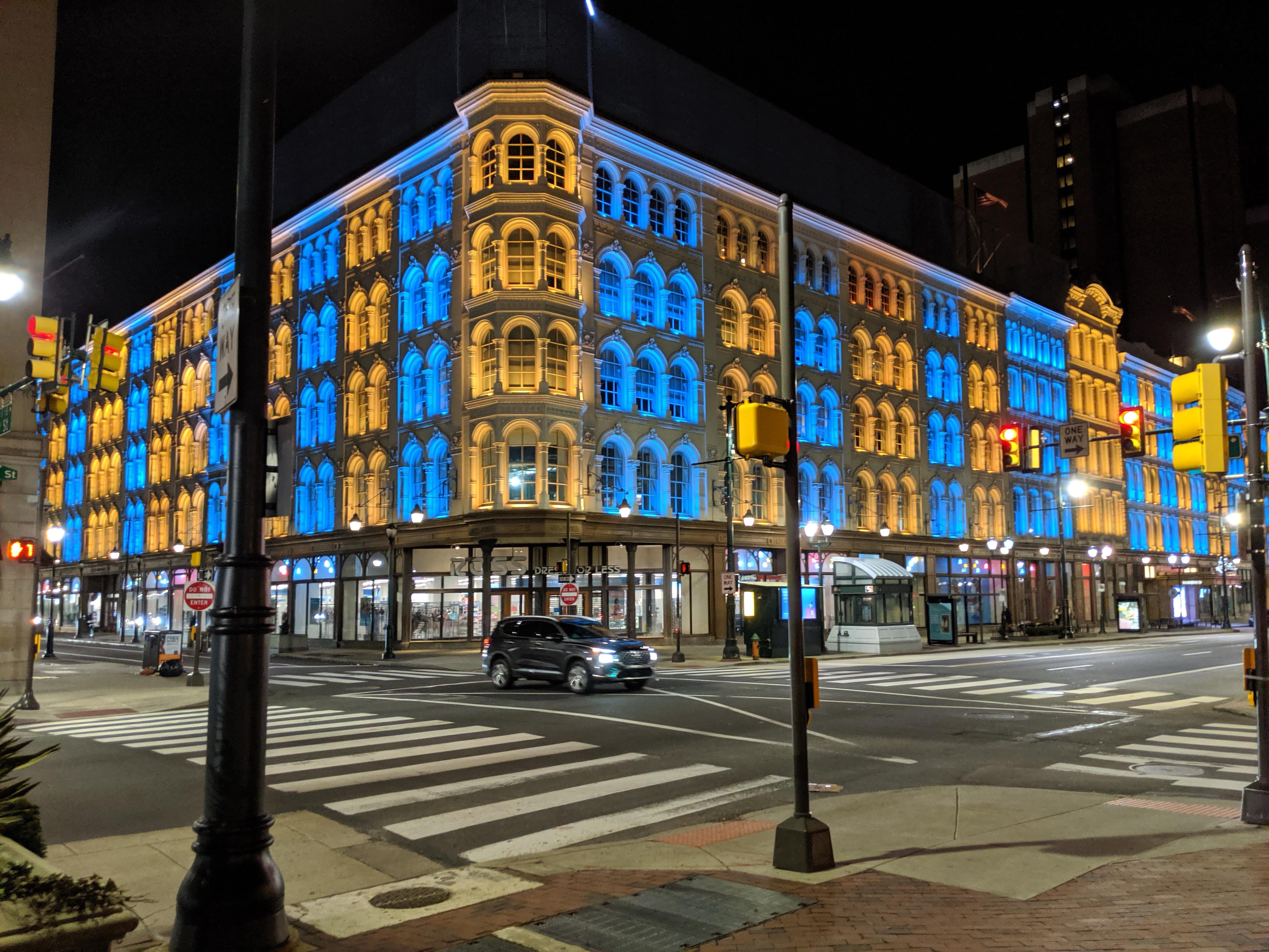 Philadelphia lighting up to stand with Ukraine. r/philadelphia