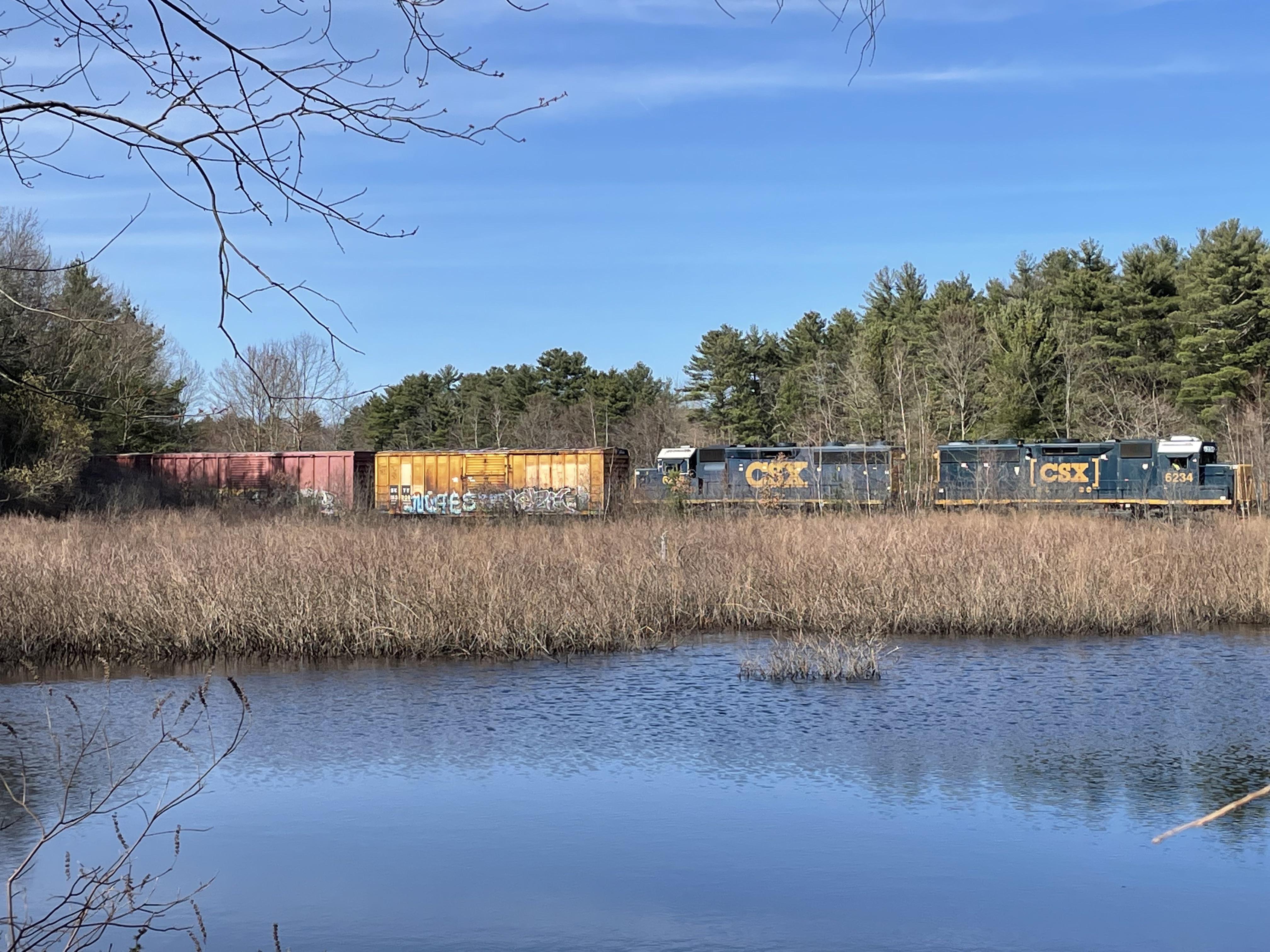 CSX L010 Readville Yard Transfer at Walpole yard limits, Walpole, MA