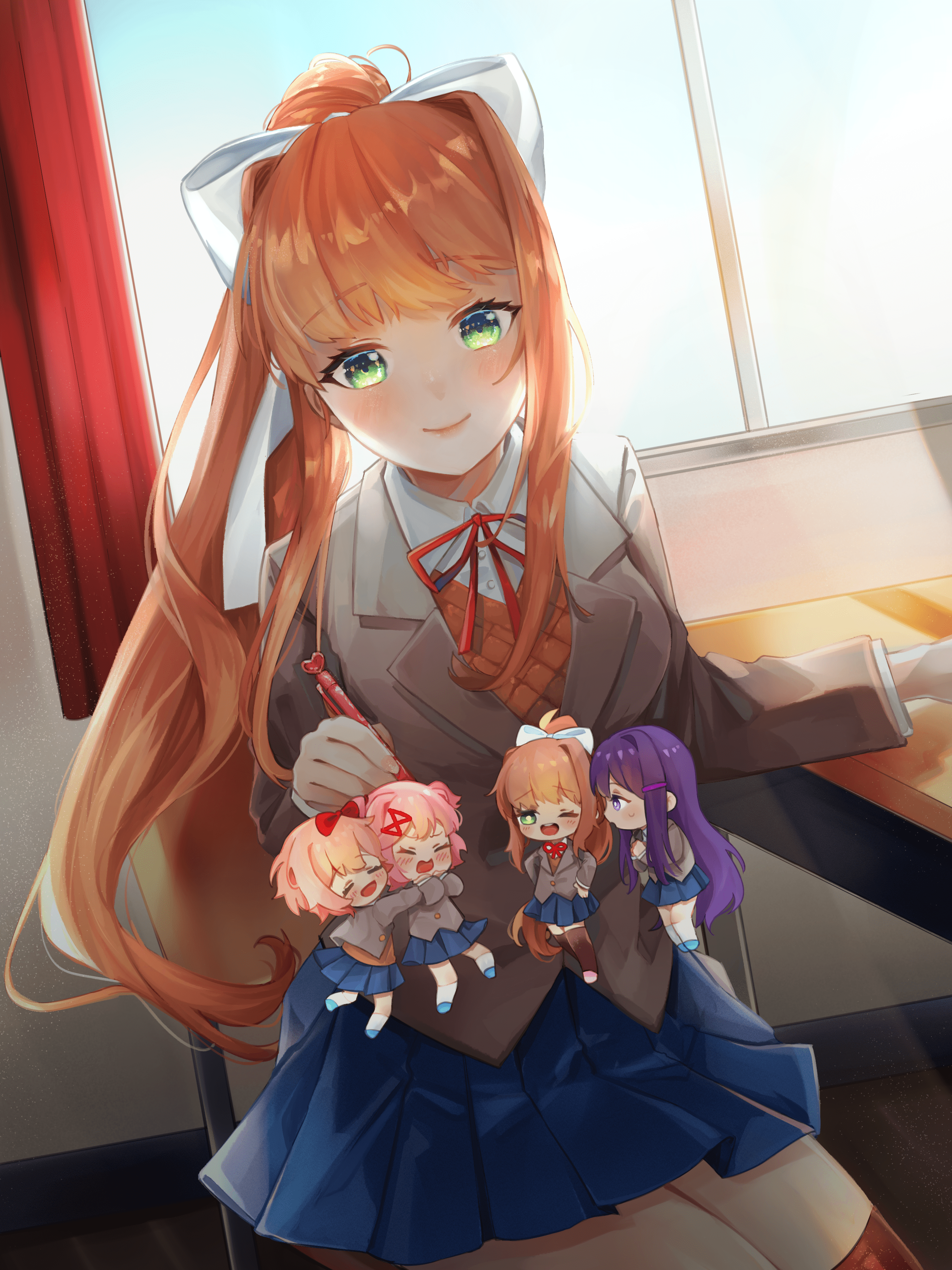 Just Monika Art By ã¿ã¤ã² On Pixiv Ddlc