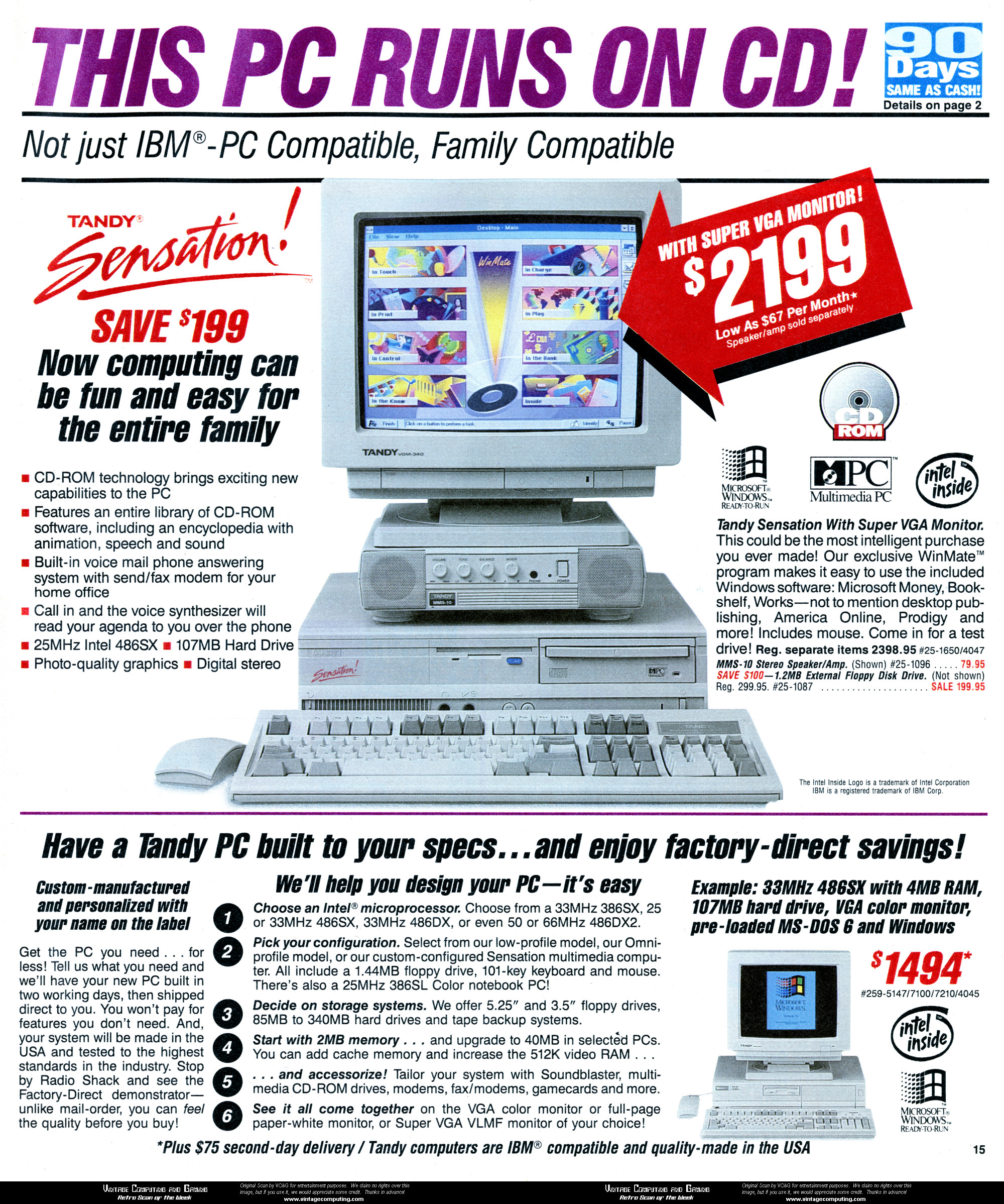 I found an ad for the first computer I ever owned from 1993. (486DX