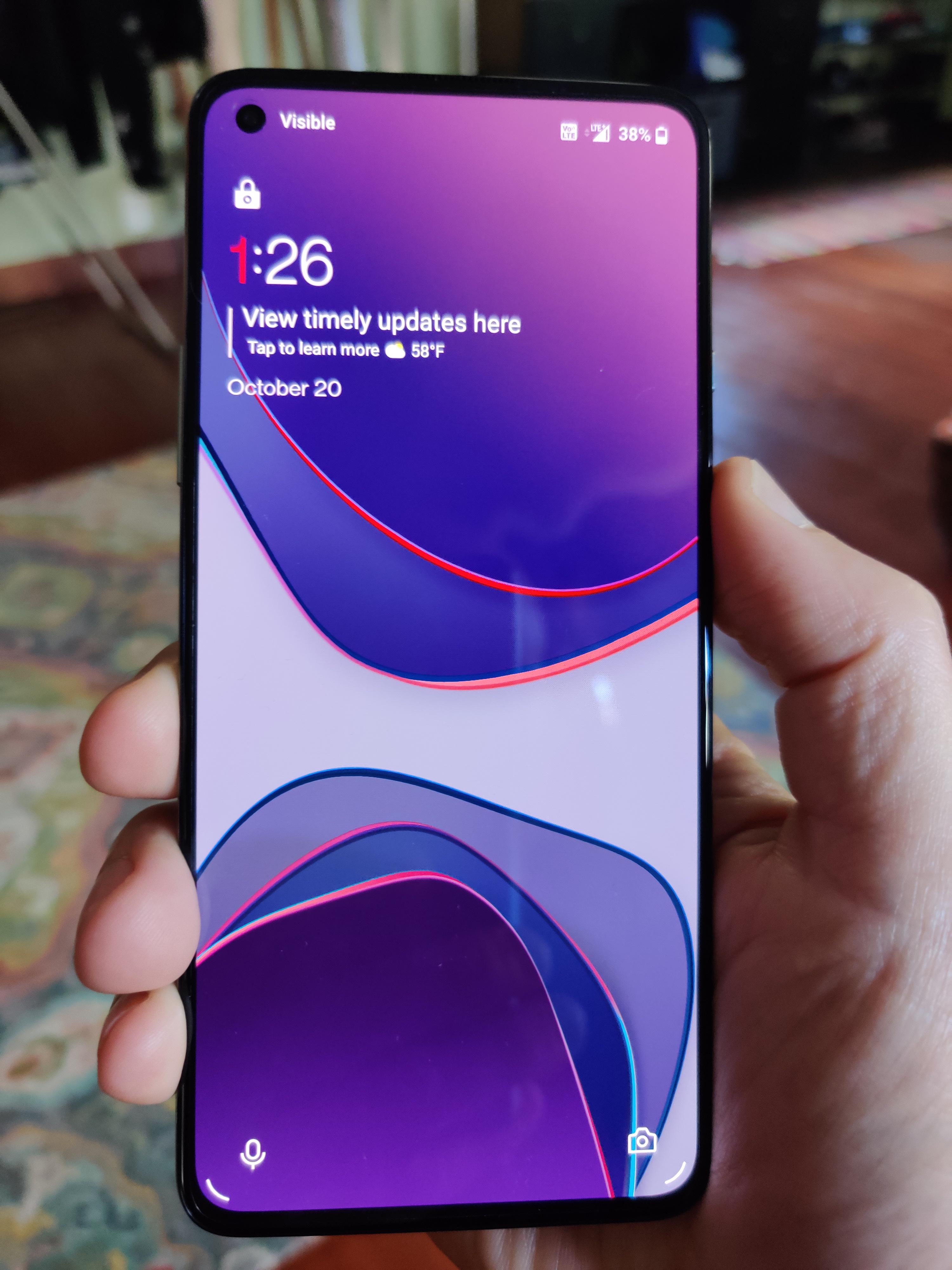 The OnePlus 8T works fine on Visible Visible