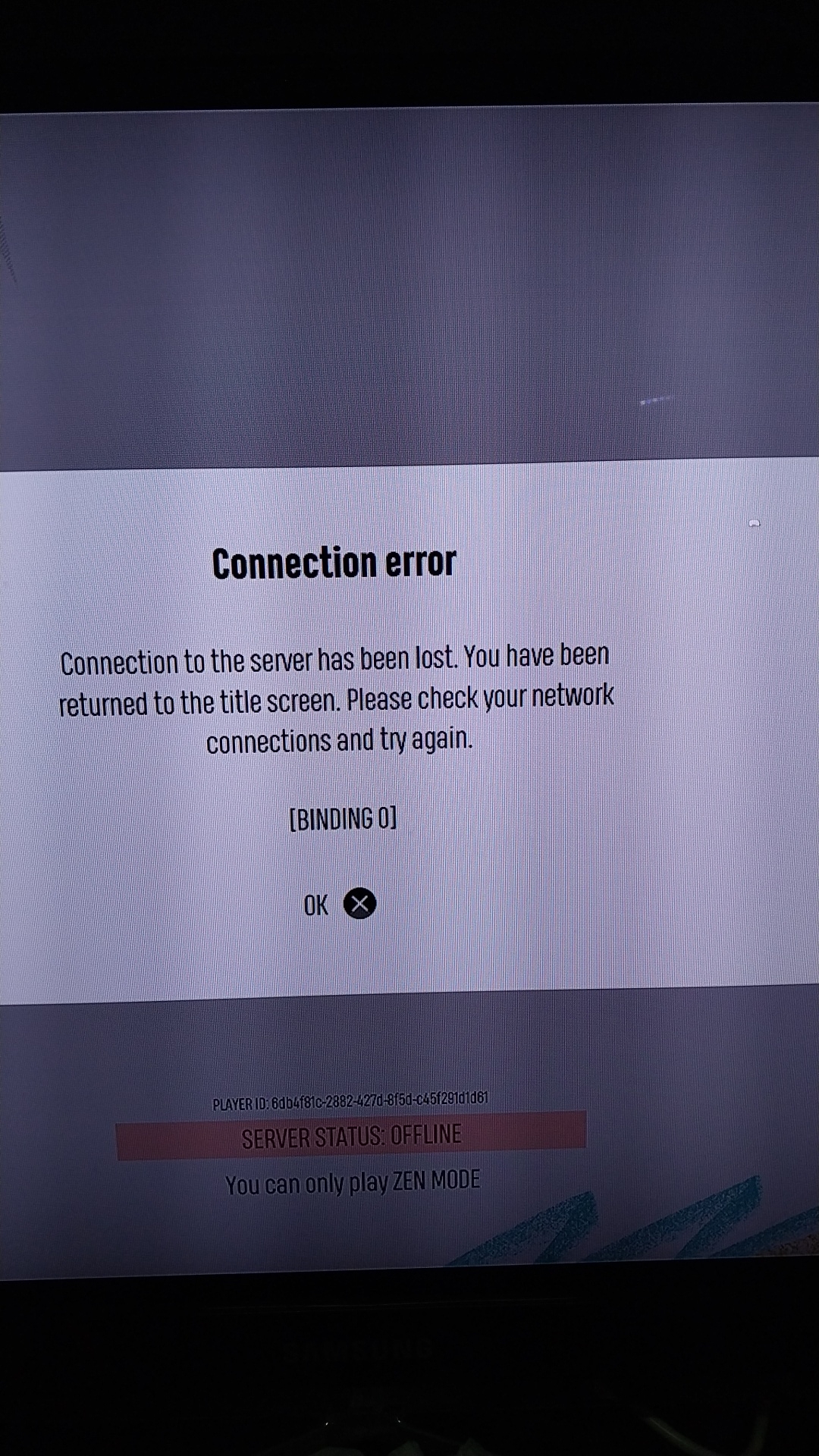 Help? just got the game and can't connect. Any suggestions? r