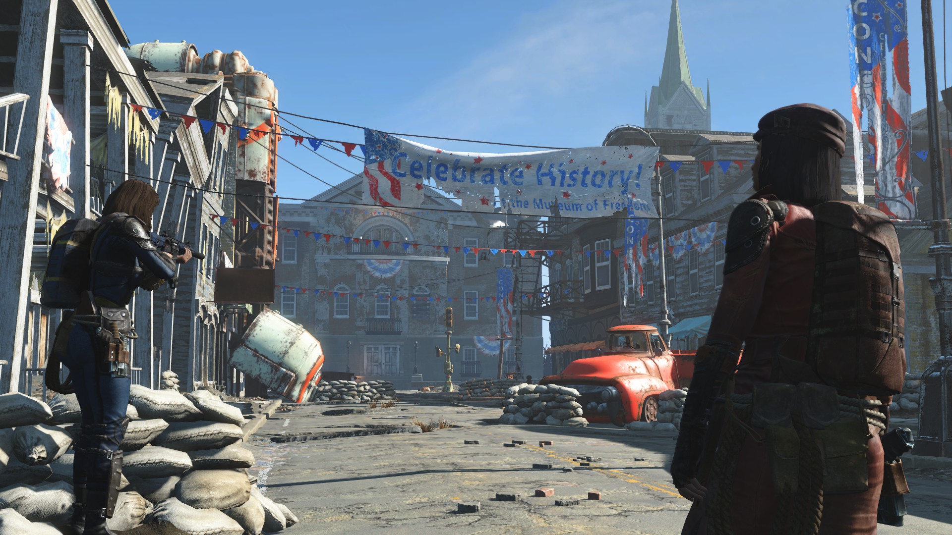 The first time I returned to Concord. Feels so long ago : r/fo4