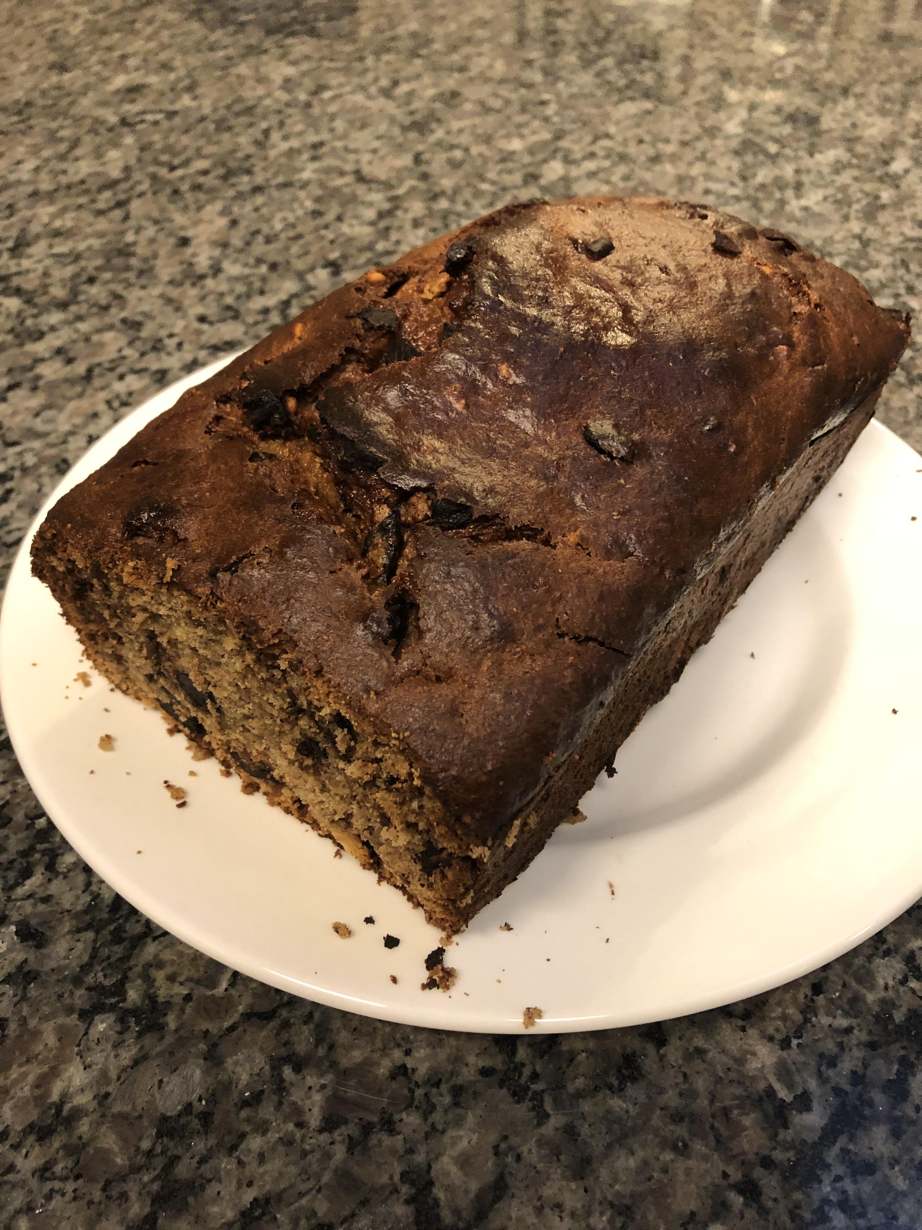 Week 13 Freezing Chocolate banana bread made with frozen bananas r